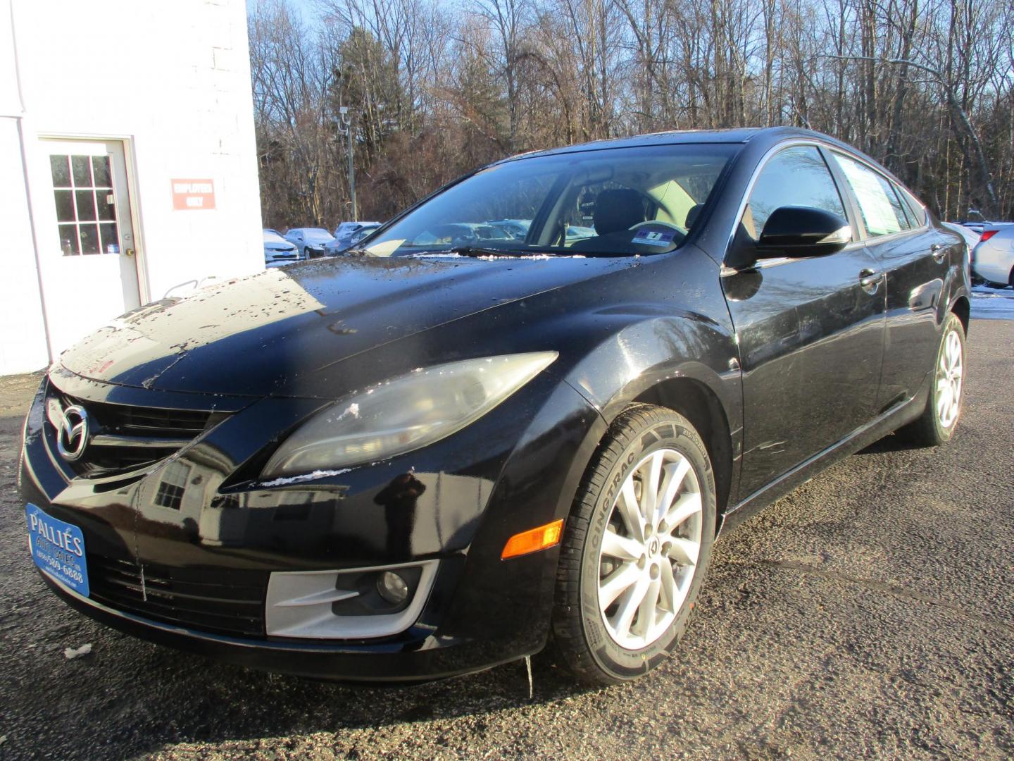 2011 BLACK Mazda MAZDA6 I Grand Touring (1YVHZ8CH6B5) with an 2.5L L4 DOHC 16V engine, 5-Speed Automatic transmission, located at 540a Delsea Drive, Sewell, NJ, 08080, (987) 867-5309, 39.752560, -75.111206 - Photo#0