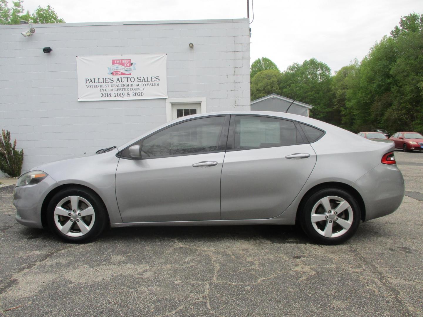 2015 SILVER Dodge Dart SXT (1C3CDFBB3FD) with an 2.4L L4 DOHC 16V engine, AUTOMATIC transmission, located at 540a Delsea Drive, Sewell, NJ, 08080, (987) 867-5309, 39.752560, -75.111206 - Photo#1