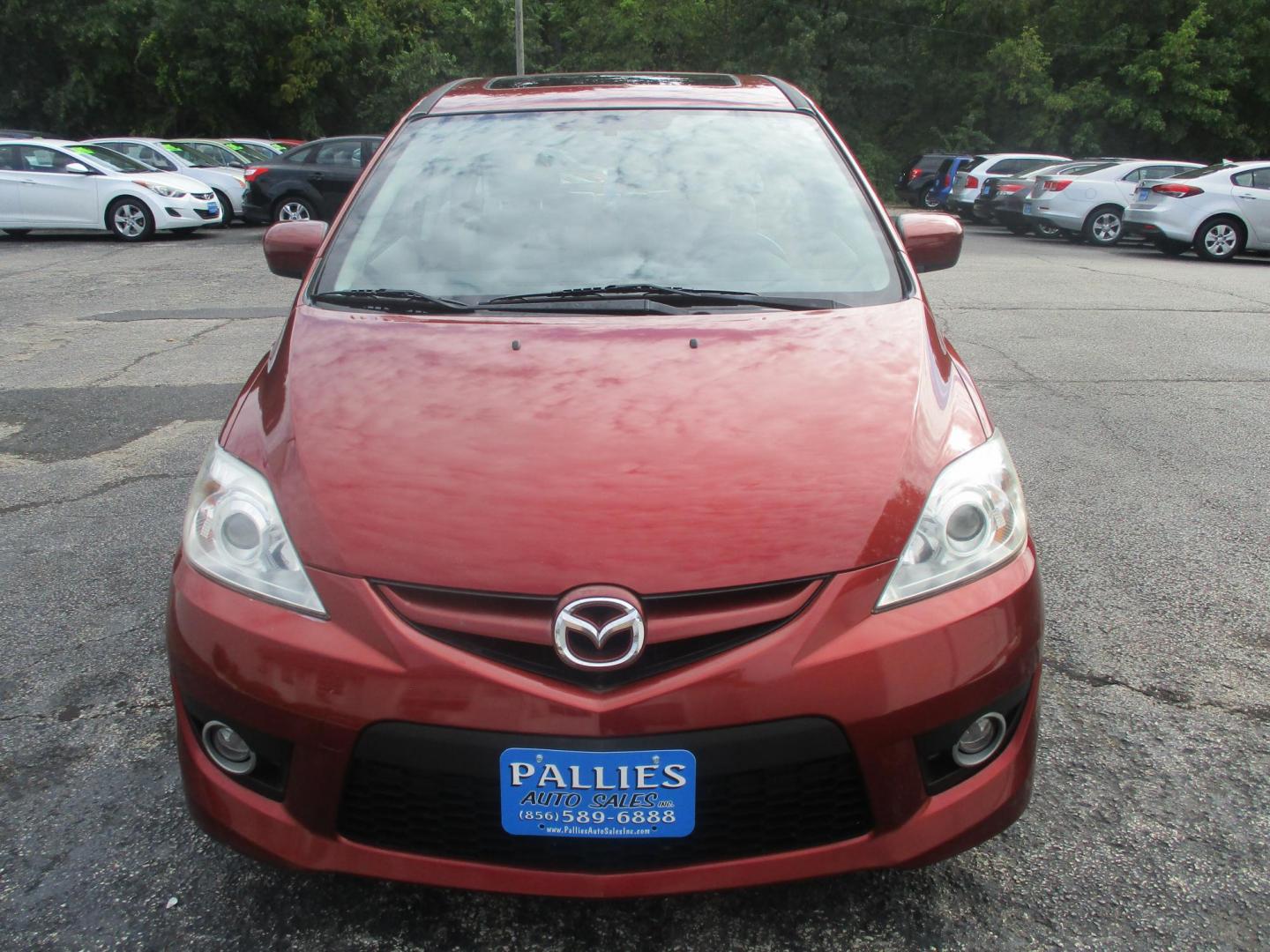 2010 RED Mazda MAZDA5 Grand Touring (JM1CR2WL5A0) with an 2.3L L4 DOHC 16V engine, AUTOMATIC transmission, located at 540a Delsea Drive, Sewell, NJ, 08080, (987) 867-5309, 39.752560, -75.111206 - Photo#1