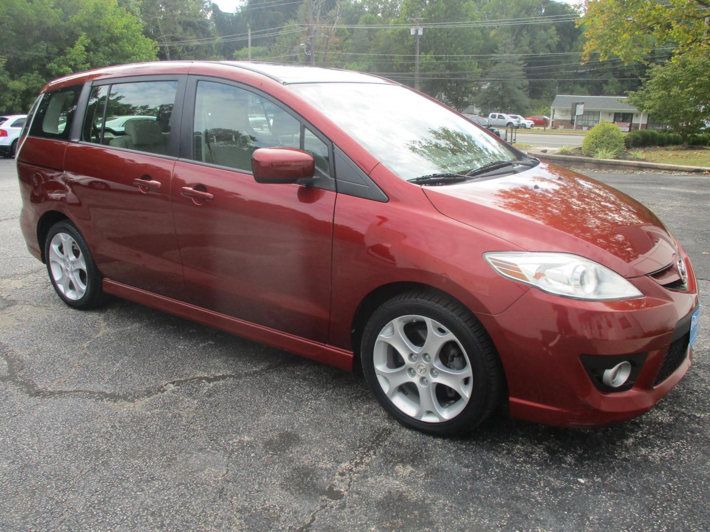 2010 RED Mazda MAZDA5 Grand Touring (JM1CR2WL5A0) with an 2.3L L4 DOHC 16V engine, AUTOMATIC transmission, located at 540a Delsea Drive, Sewell, NJ, 08080, (987) 867-5309, 39.752560, -75.111206 - Photo#12