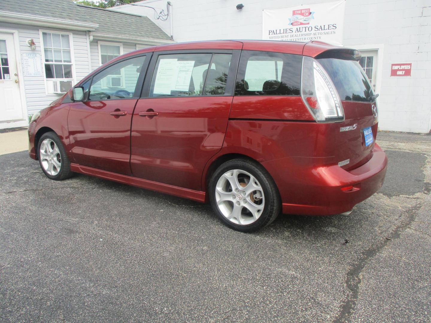 2010 RED Mazda MAZDA5 Grand Touring (JM1CR2WL5A0) with an 2.3L L4 DOHC 16V engine, AUTOMATIC transmission, located at 540a Delsea Drive, Sewell, NJ, 08080, (987) 867-5309, 39.752560, -75.111206 - Photo#5