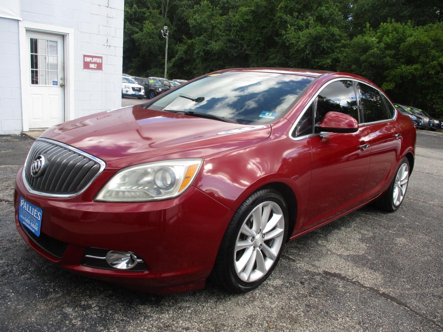 2012 RED Buick Verano Leather (1G4PS5SK3C4) with an 2.4L L4 DOHC 16V FFV engine, 6-Speed Automatic transmission, located at 540a Delsea Drive, Sewell, NJ, 08080, (987) 867-5309, 39.752560, -75.111206 - Photo#0