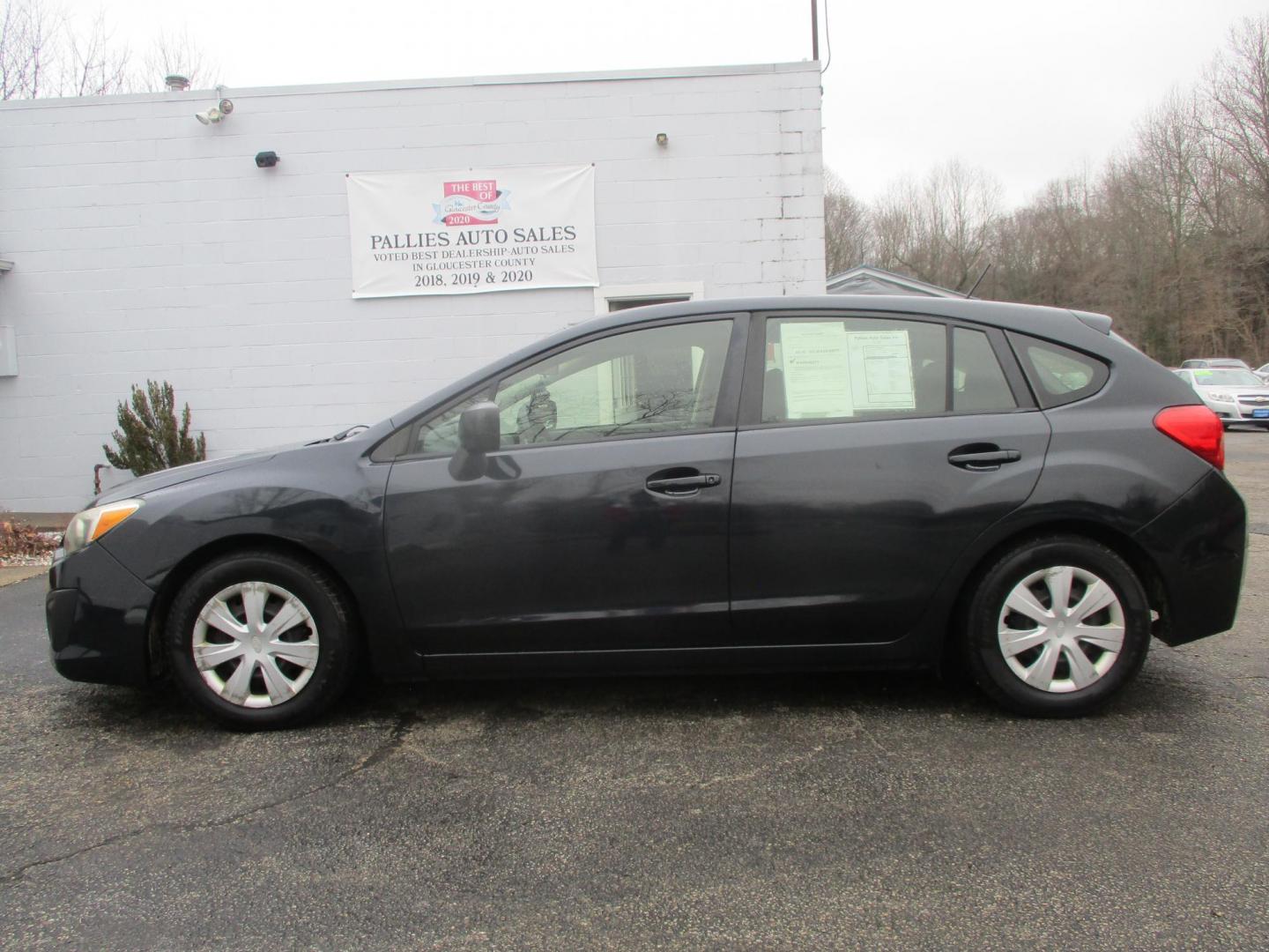 2014 BLACK Subaru Impreza Base 5-Door (JF1GPAA61E8) with an 2.0L H4 DOHC 16V engine, Continuously Variable Transmission transmission, located at 540a Delsea Drive, Sewell, NJ, 08080, (987) 867-5309, 39.752560, -75.111206 - Photo#1