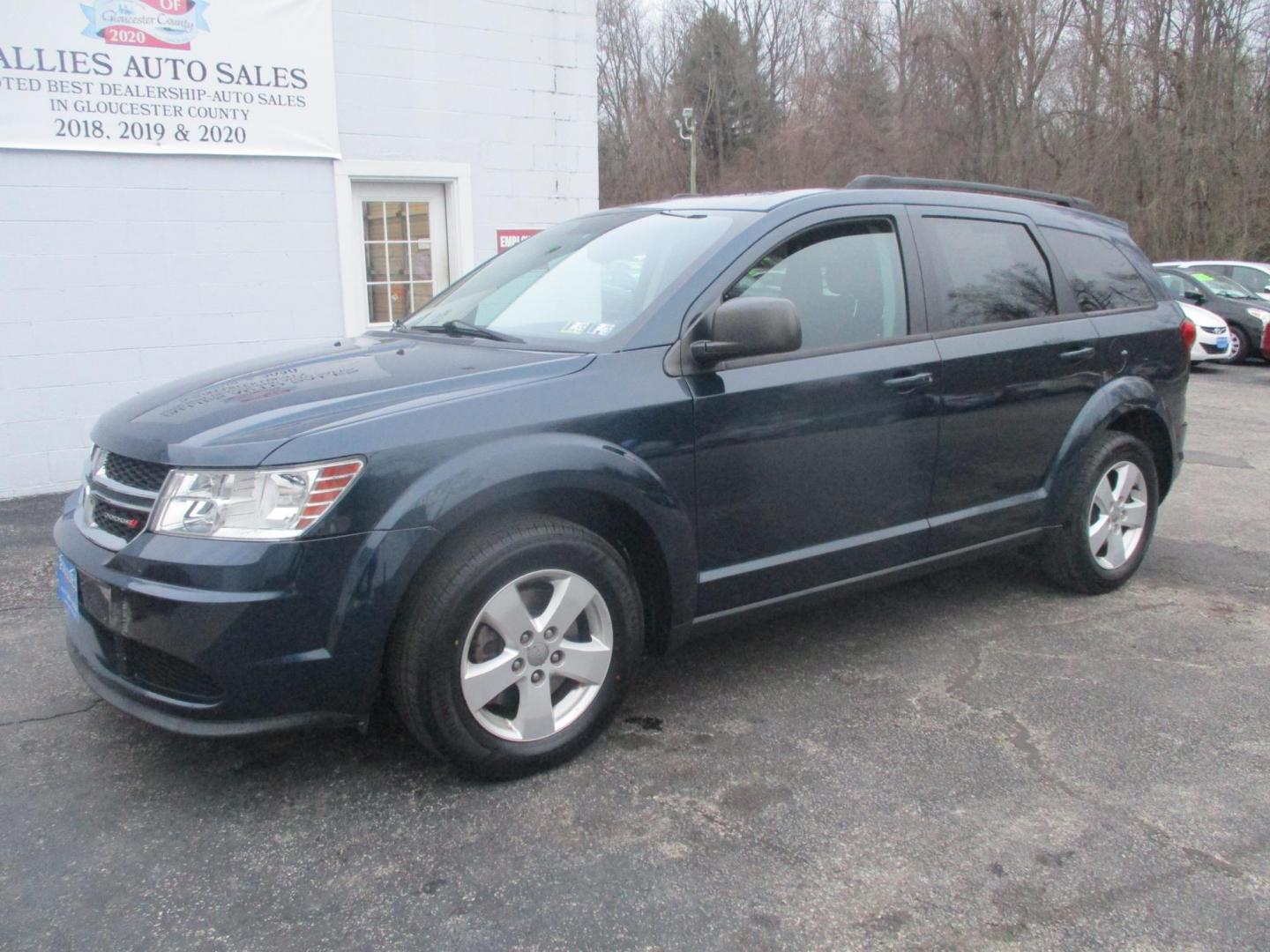 2014 BLUE Dodge Journey SE (3C4PDCAB9ET) with an 2.4L L4 DOHC 16V engine, 4-Speed Automatic transmission, located at 540a Delsea Drive, Sewell, NJ, 08080, (987) 867-5309, 39.752560, -75.111206 - Photo#0