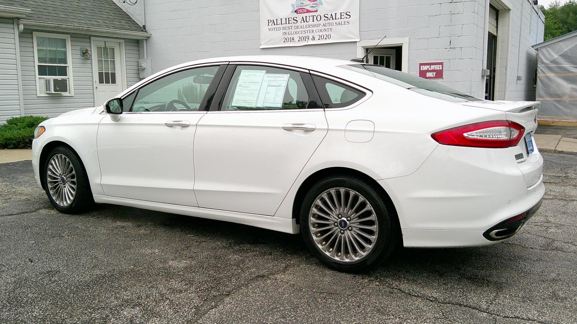 2015 WHITE Ford Fusion Titanium (3FA6P0K93FR) with an 2.0L L4 DOHC 16V engine, located at 540a Delsea Drive, Sewell, NJ, 08080, (987) 867-5309, 39.752560, -75.111206 - Photo#3