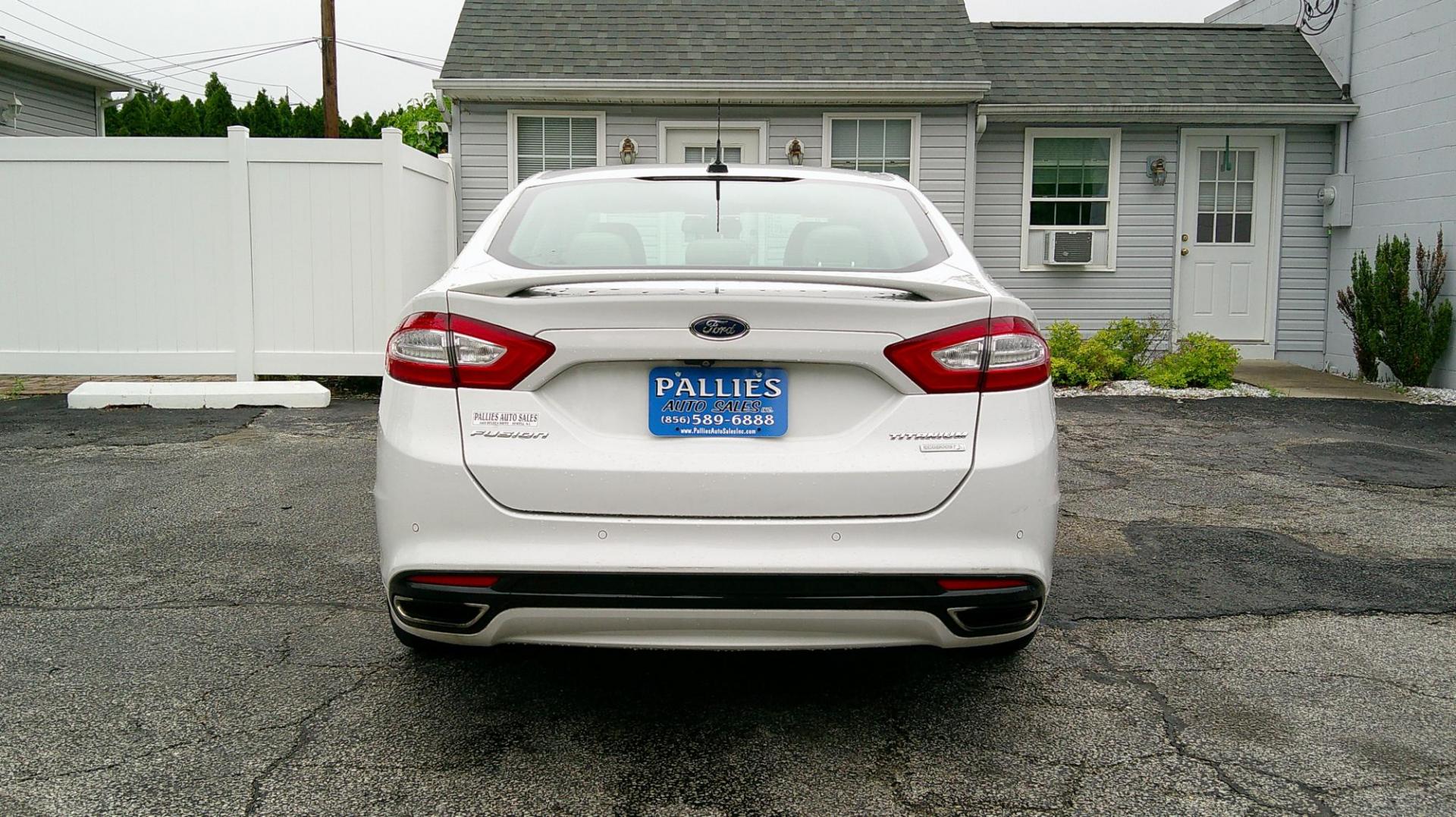 2015 WHITE Ford Fusion Titanium (3FA6P0K93FR) with an 2.0L L4 DOHC 16V engine, located at 540a Delsea Drive, Sewell, NJ, 08080, (987) 867-5309, 39.752560, -75.111206 - Photo#4