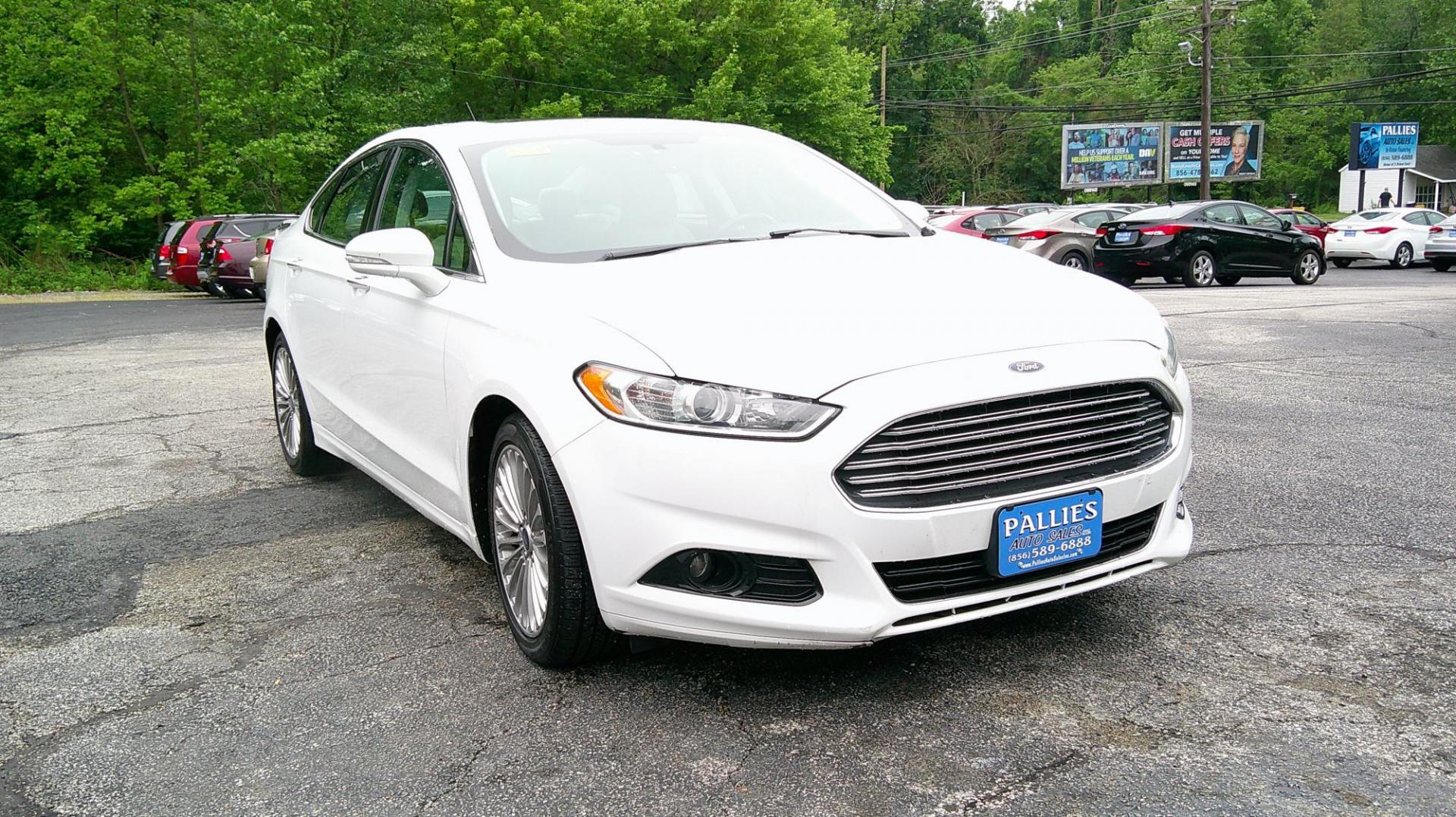 2015 WHITE Ford Fusion Titanium (3FA6P0K93FR) with an 2.0L L4 DOHC 16V engine, located at 540a Delsea Drive, Sewell, NJ, 08080, (987) 867-5309, 39.752560, -75.111206 - Photo#10
