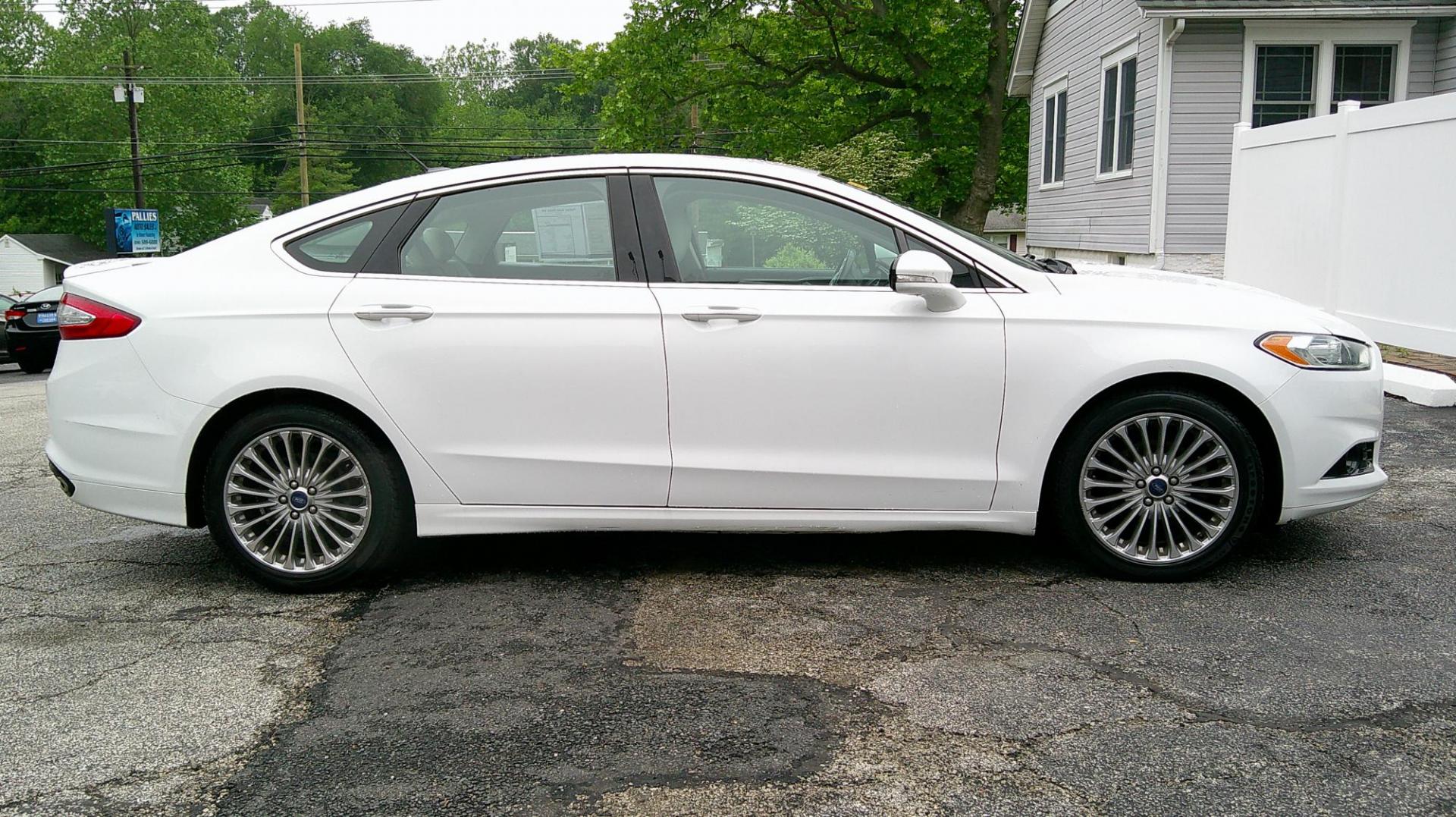 2015 WHITE Ford Fusion Titanium (3FA6P0K93FR) with an 2.0L L4 DOHC 16V engine, located at 540a Delsea Drive, Sewell, NJ, 08080, (987) 867-5309, 39.752560, -75.111206 - Photo#8