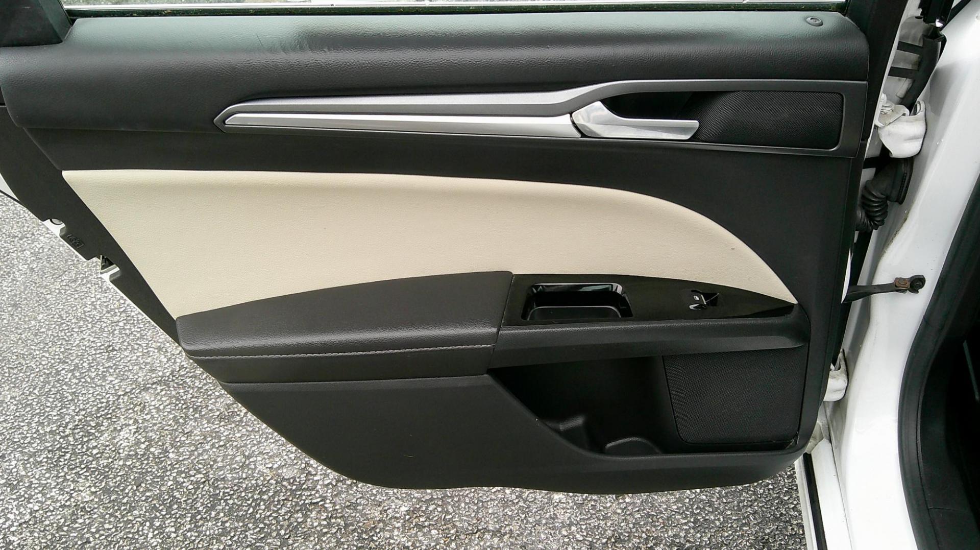 2015 WHITE Ford Fusion Titanium (3FA6P0K93FR) with an 2.0L L4 DOHC 16V engine, located at 540a Delsea Drive, Sewell, NJ, 08080, (987) 867-5309, 39.752560, -75.111206 - Photo#16