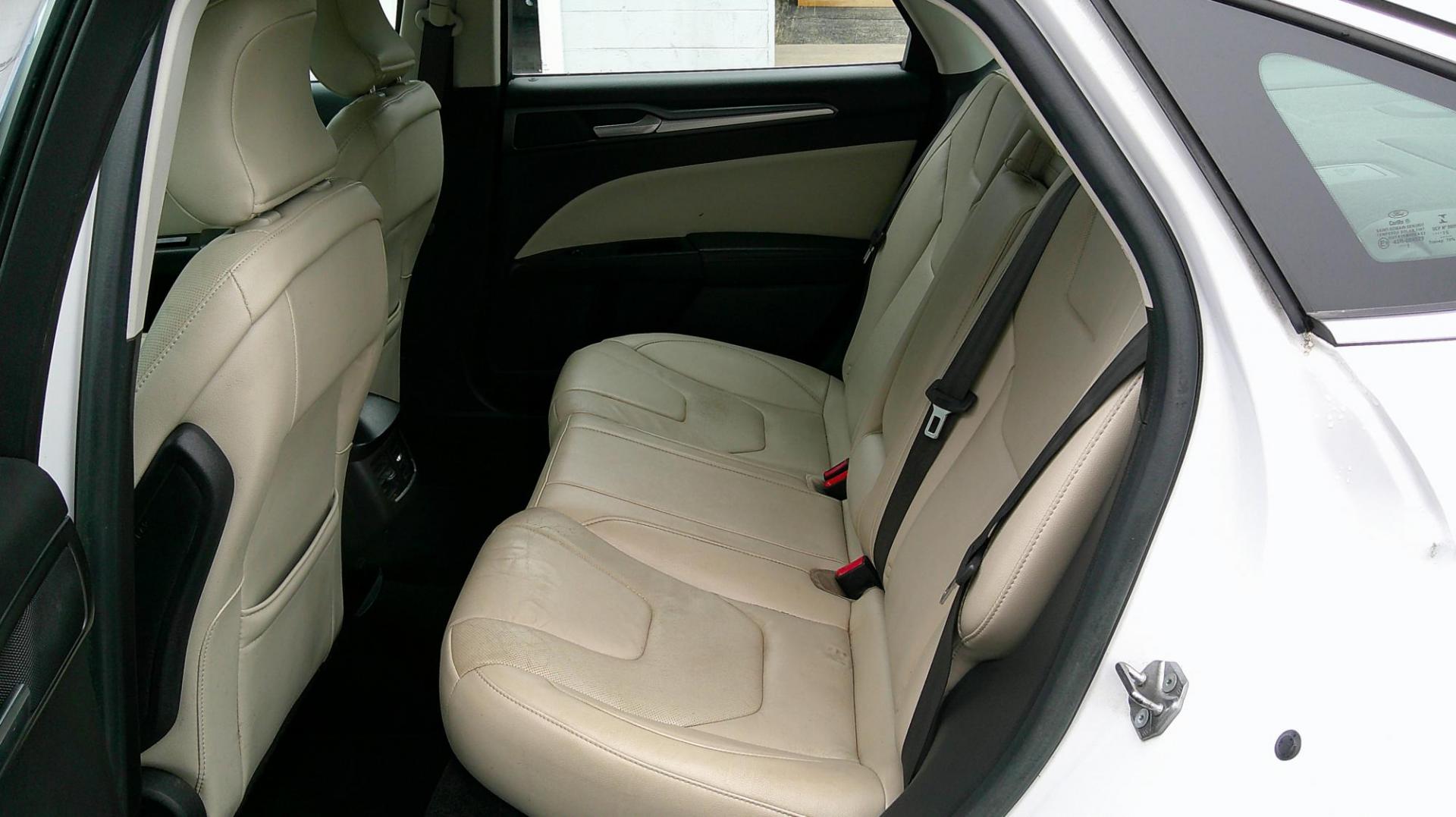 2015 WHITE Ford Fusion Titanium (3FA6P0K93FR) with an 2.0L L4 DOHC 16V engine, located at 540a Delsea Drive, Sewell, NJ, 08080, (987) 867-5309, 39.752560, -75.111206 - Photo#15