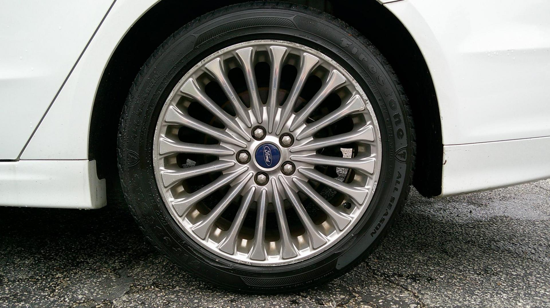 2015 WHITE Ford Fusion Titanium (3FA6P0K93FR) with an 2.0L L4 DOHC 16V engine, located at 540a Delsea Drive, Sewell, NJ, 08080, (987) 867-5309, 39.752560, -75.111206 - Photo#26