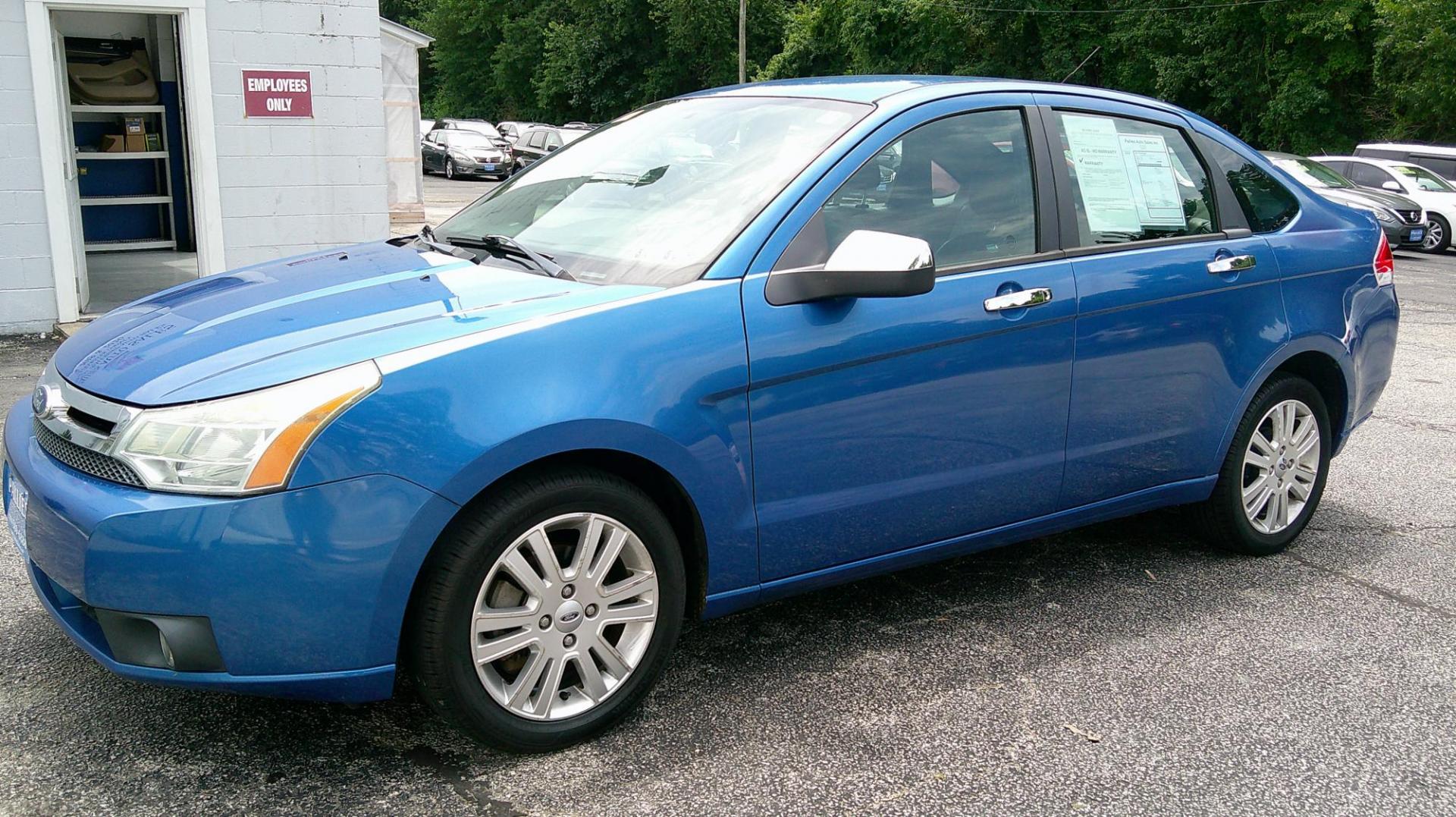 2011 BLUE Ford Focus SEL Sedan (1FAHP3HN7BW) with an 2.0L L4 DOHC 16V engine, located at 540a Delsea Drive, Sewell, NJ, 08080, (987) 867-5309, 39.752560, -75.111206 - Photo#1