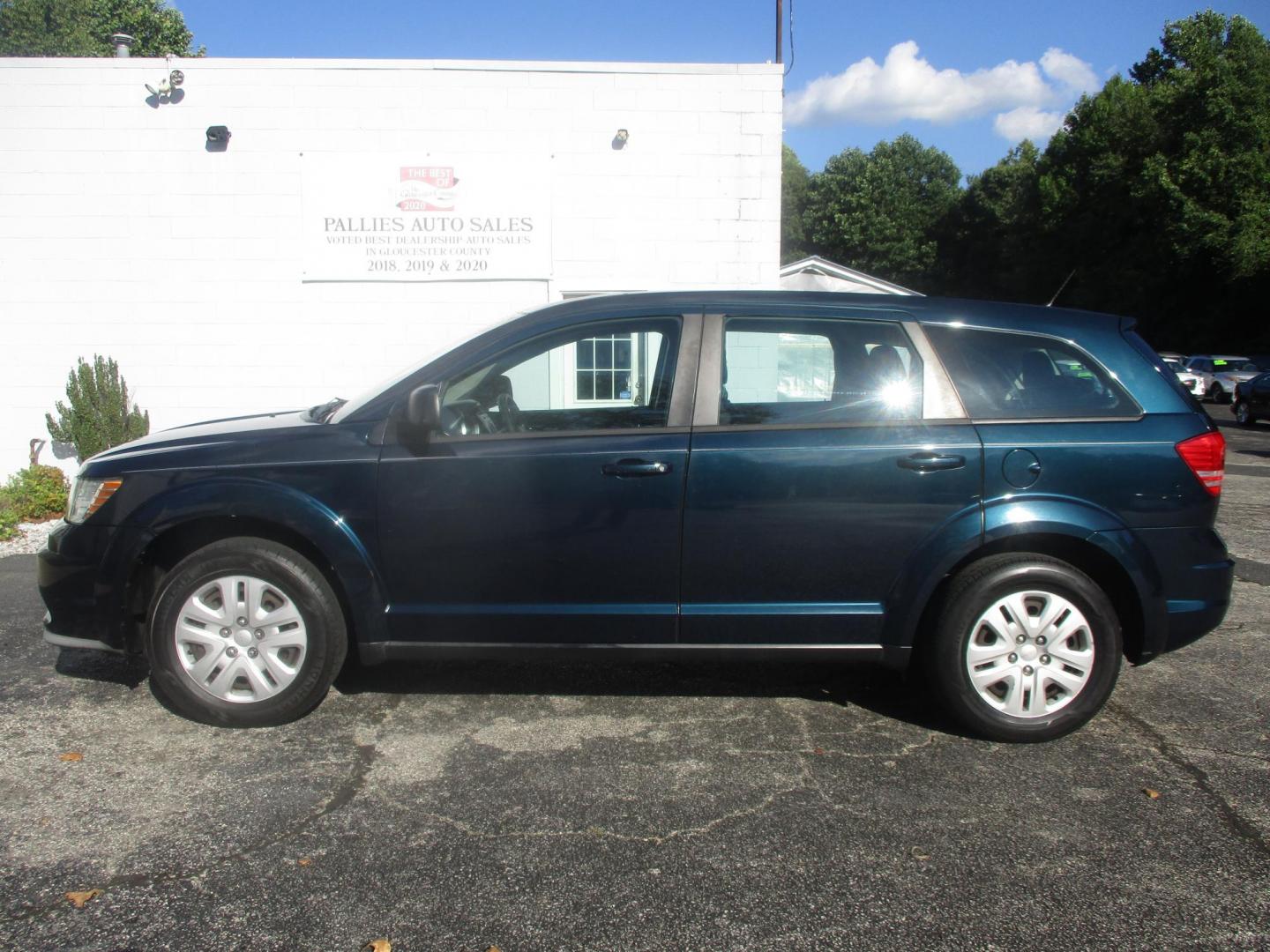 2014 BLUE Dodge Journey SE (3C4PDCAB5ET) with an 2.4L L4 DOHC 16V engine, 4-Speed Automatic transmission, located at 540a Delsea Drive, Sewell, NJ, 08080, (987) 867-5309, 39.752560, -75.111206 - Photo#1
