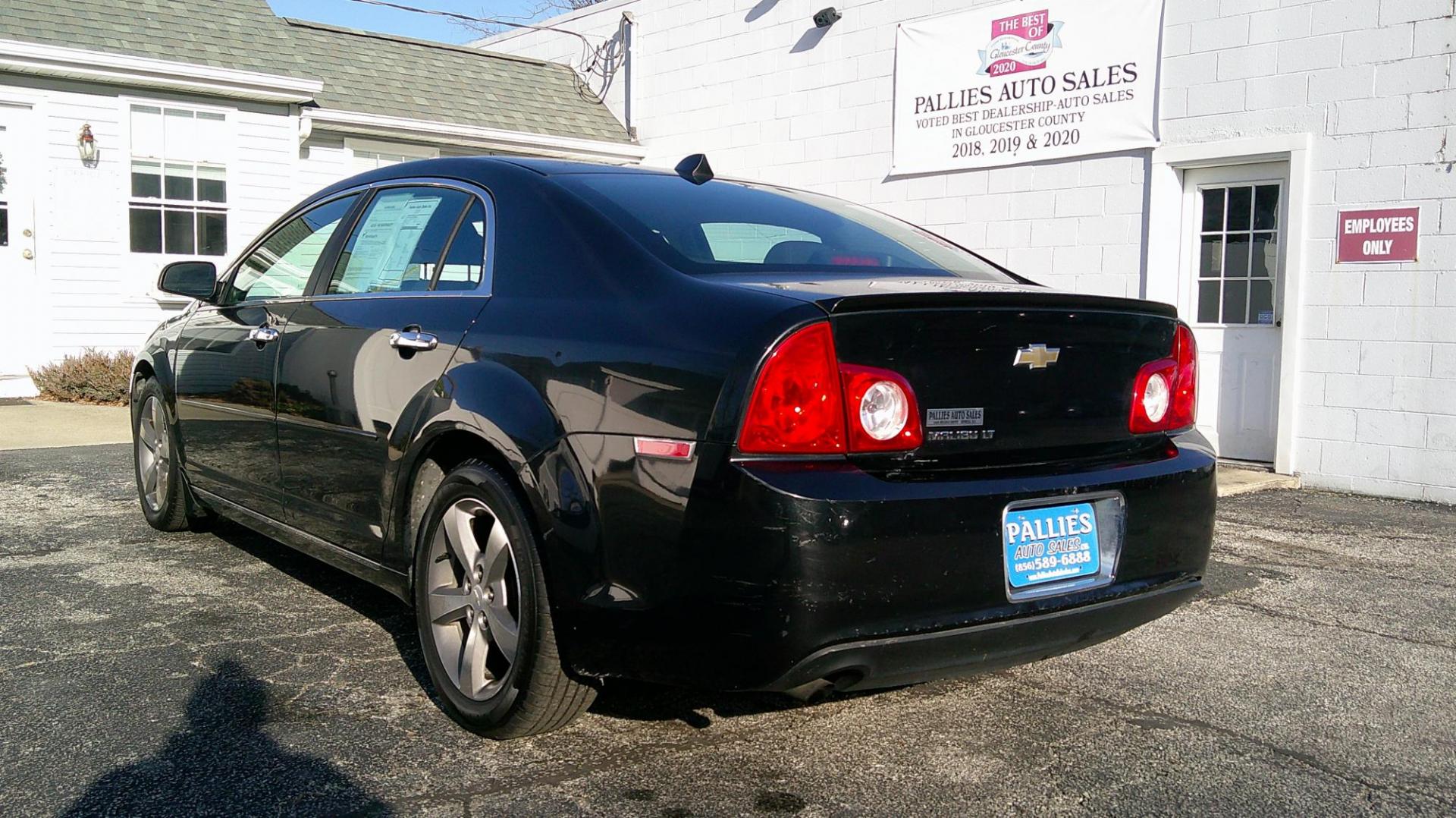 2012 BLACK Chevrolet Malibu 1LT (1G1ZC5E03CF) with an 2.4L L4 DOHC 16V engine, 6-Speed Automatic transmission, located at 540a Delsea Drive, Sewell, NJ, 08080, (987) 867-5309, 39.752560, -75.111206 - Photo#2