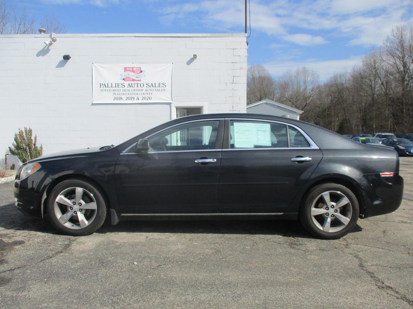 2012 BLACK Chevrolet Malibu 1LT (1G1ZC5E03CF) with an 2.4L L4 DOHC 16V engine, 6-Speed Automatic transmission, located at 540a Delsea Drive, Sewell, NJ, 08080, (987) 867-5309, 39.752560, -75.111206 - Photo#1