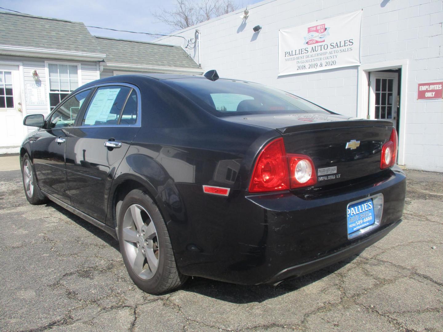 2012 BLACK Chevrolet Malibu 1LT (1G1ZC5E03CF) with an 2.4L L4 DOHC 16V engine, 6-Speed Automatic transmission, located at 540a Delsea Drive, Sewell, NJ, 08080, (987) 867-5309, 39.752560, -75.111206 - Photo#2