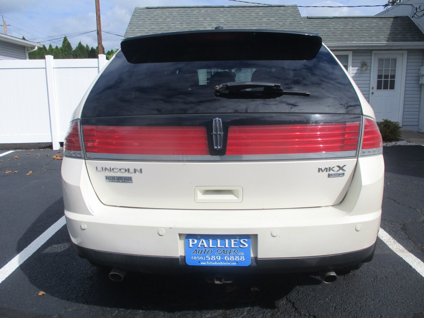 2008 WHITE Lincoln MKX AWD (2LMDU88C38B) with an 3.5L V6 DOHC 24V engine, 6-Speed Automatic Overdrive transmission, located at 540a Delsea Drive, Sewell, NJ, 08080, (987) 867-5309, 39.752560, -75.111206- Photo#3