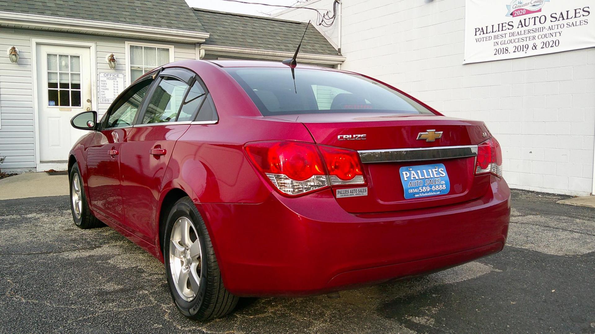 2013 RED Chevrolet Cruze 1LT Auto (1G1PC5SB1D7) with an 1.4L L4 DOHC 16V TURBO engine, 6-Speed Automatic transmission, located at 540a Delsea Drive, Sewell, NJ, 08080, (987) 867-5309, 39.752560, -75.111206 - Photo#2