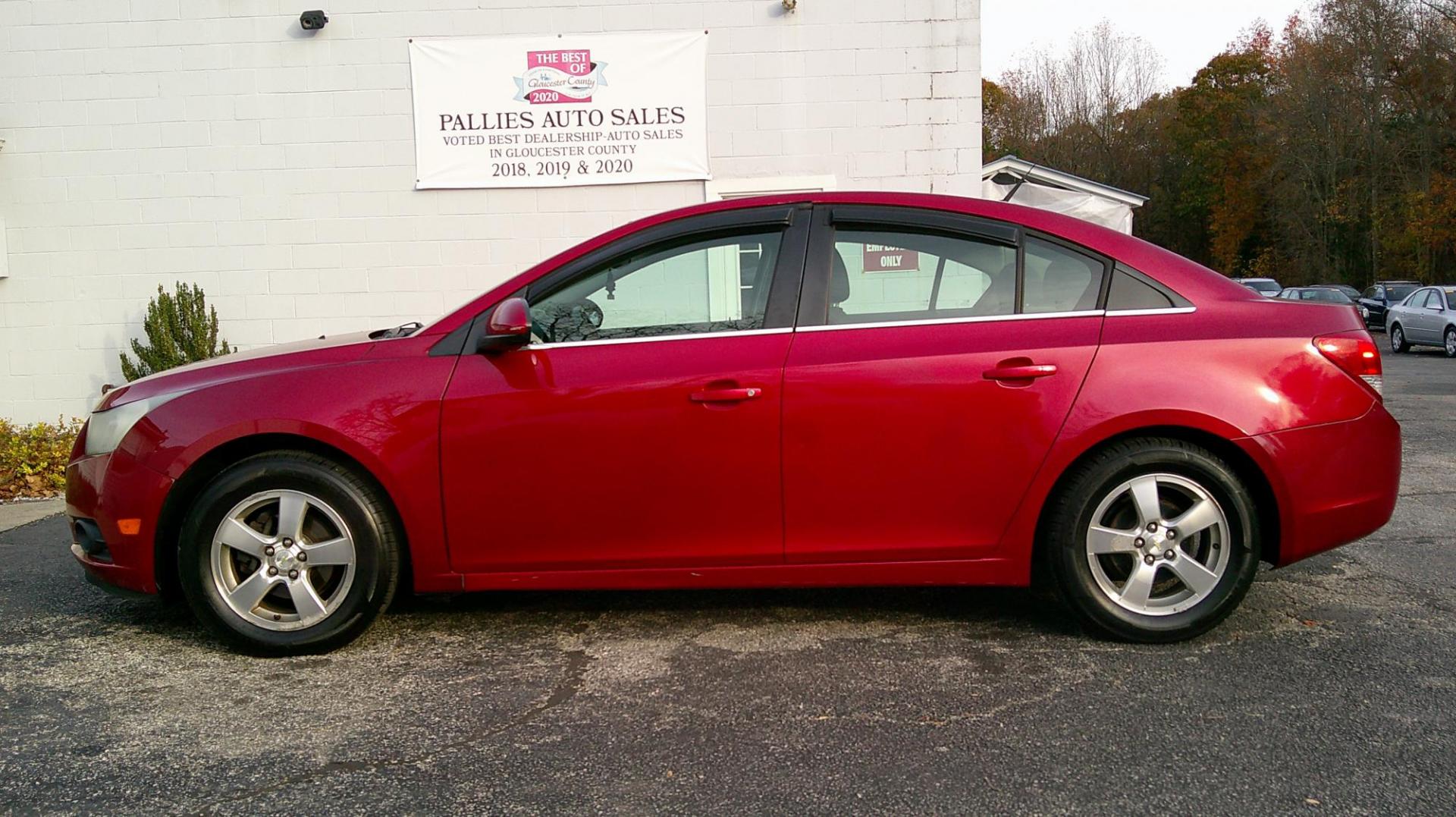 2013 RED Chevrolet Cruze 1LT Auto (1G1PC5SB1D7) with an 1.4L L4 DOHC 16V TURBO engine, 6-Speed Automatic transmission, located at 540a Delsea Drive, Sewell, NJ, 08080, (987) 867-5309, 39.752560, -75.111206 - Photo#1