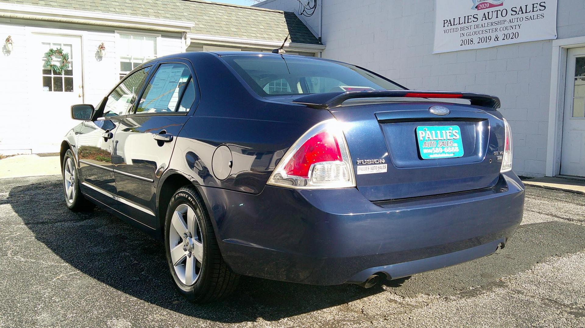2007 BLUE Ford Fusion V6 SE AWD (3FAHP011X7R) with an 3.0L V6 DOHC 24V engine, located at 540a Delsea Drive, Sewell, NJ, 08080, (987) 867-5309, 39.752560, -75.111206 - Photo#2