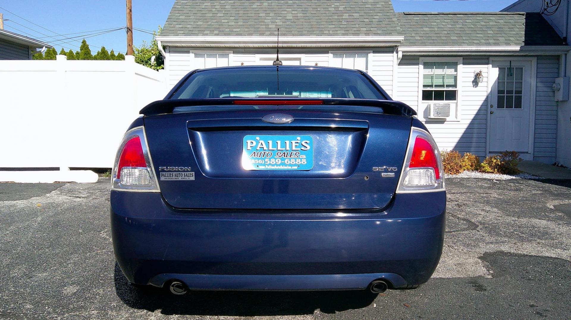 2007 BLUE Ford Fusion V6 SE AWD (3FAHP011X7R) with an 3.0L V6 DOHC 24V engine, located at 540a Delsea Drive, Sewell, NJ, 08080, (987) 867-5309, 39.752560, -75.111206 - Photo#3