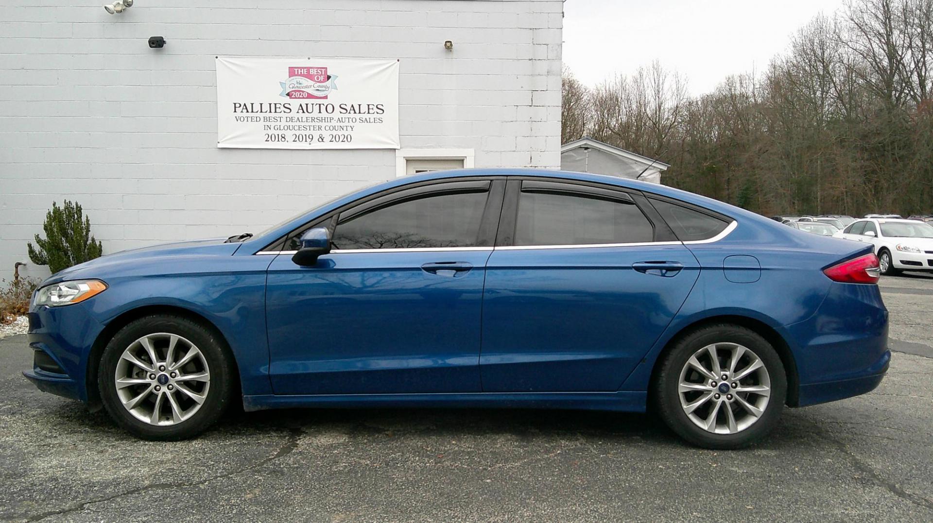 2017 BLUE Ford Fusion SE (3FA6P0H72HR) with an 2.5L L4 DOHC 16V engine, 6A transmission, located at 540a Delsea Drive, Sewell, NJ, 08080, (987) 867-5309, 39.752560, -75.111206 - Photo#1