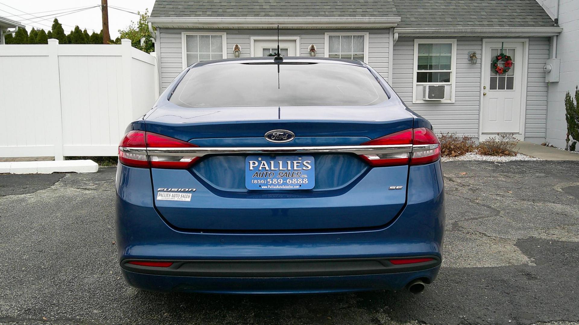 2017 BLUE Ford Fusion SE (3FA6P0H72HR) with an 2.5L L4 DOHC 16V engine, 6A transmission, located at 540a Delsea Drive, Sewell, NJ, 08080, (987) 867-5309, 39.752560, -75.111206 - Photo#3