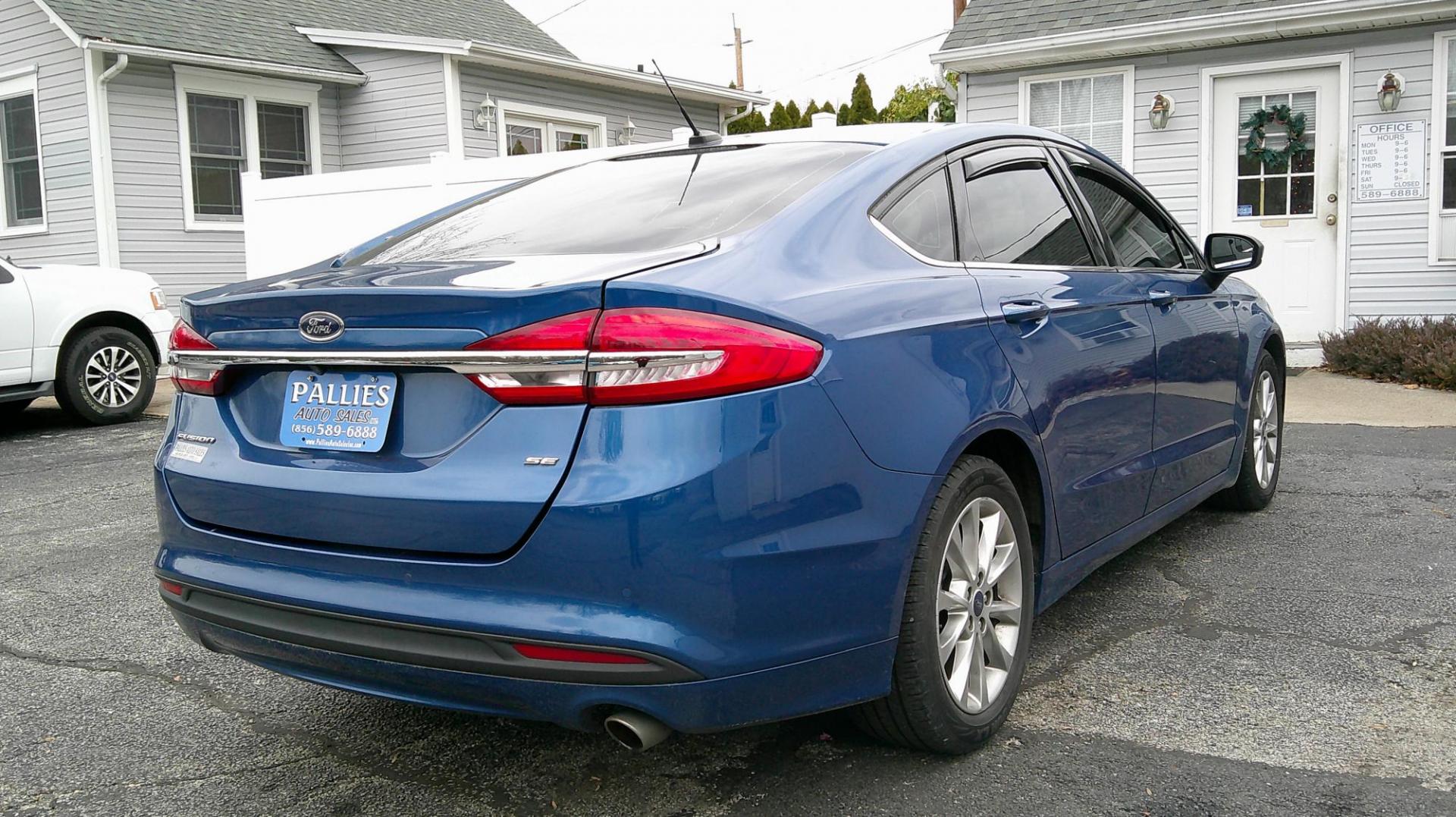 2017 BLUE Ford Fusion SE (3FA6P0H72HR) with an 2.5L L4 DOHC 16V engine, 6A transmission, located at 540a Delsea Drive, Sewell, NJ, 08080, (987) 867-5309, 39.752560, -75.111206 - Photo#6