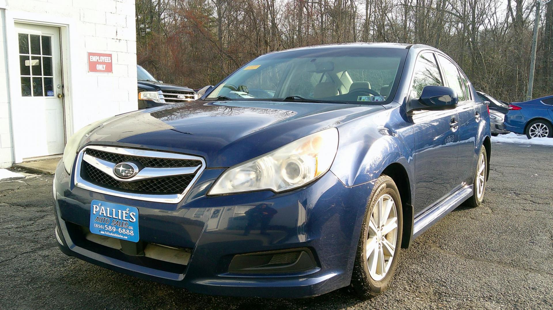 2010 BLUE Subaru Legacy 2.5i Premium (4S3BMBC6XA3) with an 2.5L H4 SOHC 16V engine, Continuously Variable Transmisson transmission, located at 540a Delsea Drive, Sewell, NJ, 08080, (987) 867-5309, 39.752560, -75.111206 - Photo#0