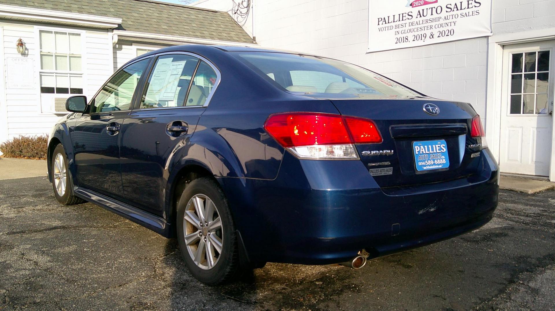 2010 BLUE Subaru Legacy 2.5i Premium (4S3BMBC6XA3) with an 2.5L H4 SOHC 16V engine, Continuously Variable Transmisson transmission, located at 540a Delsea Drive, Sewell, NJ, 08080, (987) 867-5309, 39.752560, -75.111206 - Photo#2