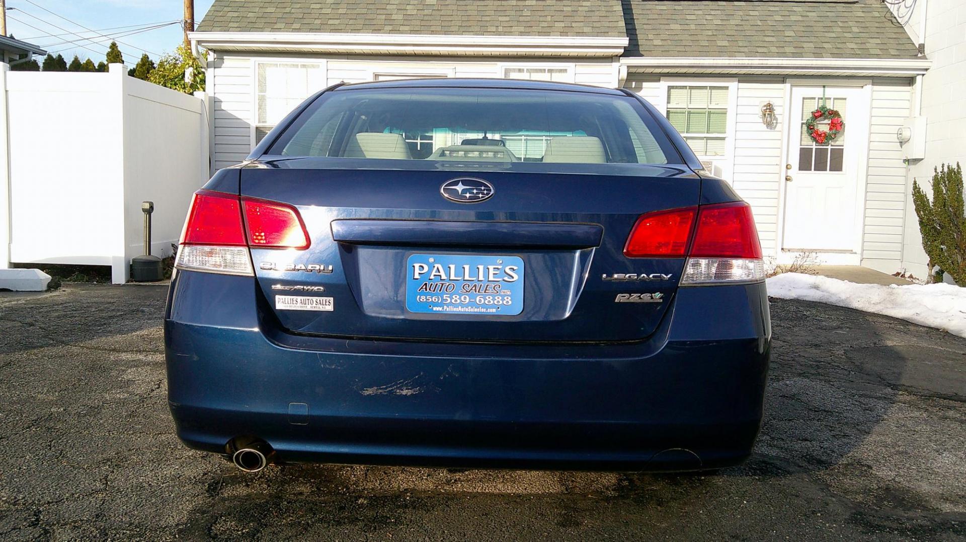 2010 BLUE Subaru Legacy 2.5i Premium (4S3BMBC6XA3) with an 2.5L H4 SOHC 16V engine, Continuously Variable Transmisson transmission, located at 540a Delsea Drive, Sewell, NJ, 08080, (987) 867-5309, 39.752560, -75.111206 - Photo#3