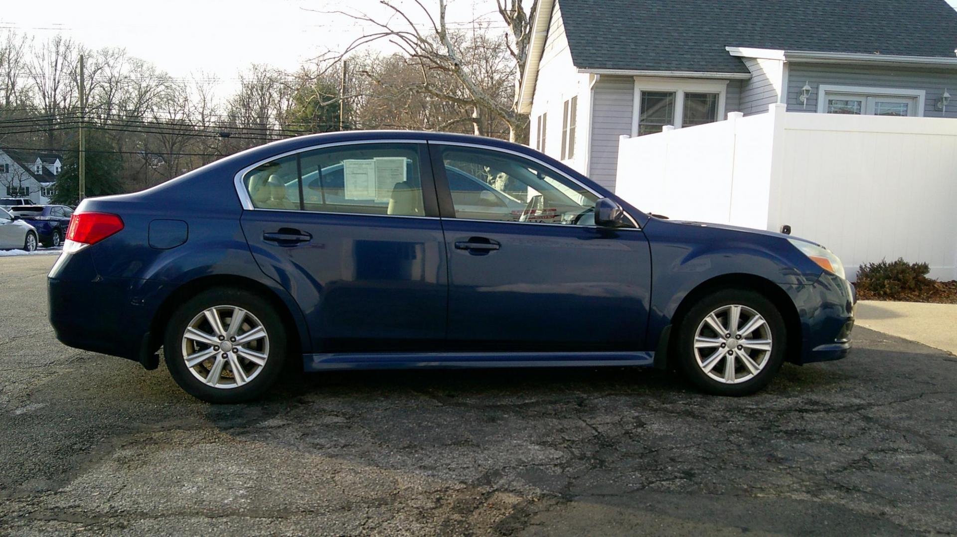 2010 BLUE Subaru Legacy 2.5i Premium (4S3BMBC6XA3) with an 2.5L H4 SOHC 16V engine, Continuously Variable Transmisson transmission, located at 540a Delsea Drive, Sewell, NJ, 08080, (987) 867-5309, 39.752560, -75.111206 - Photo#7