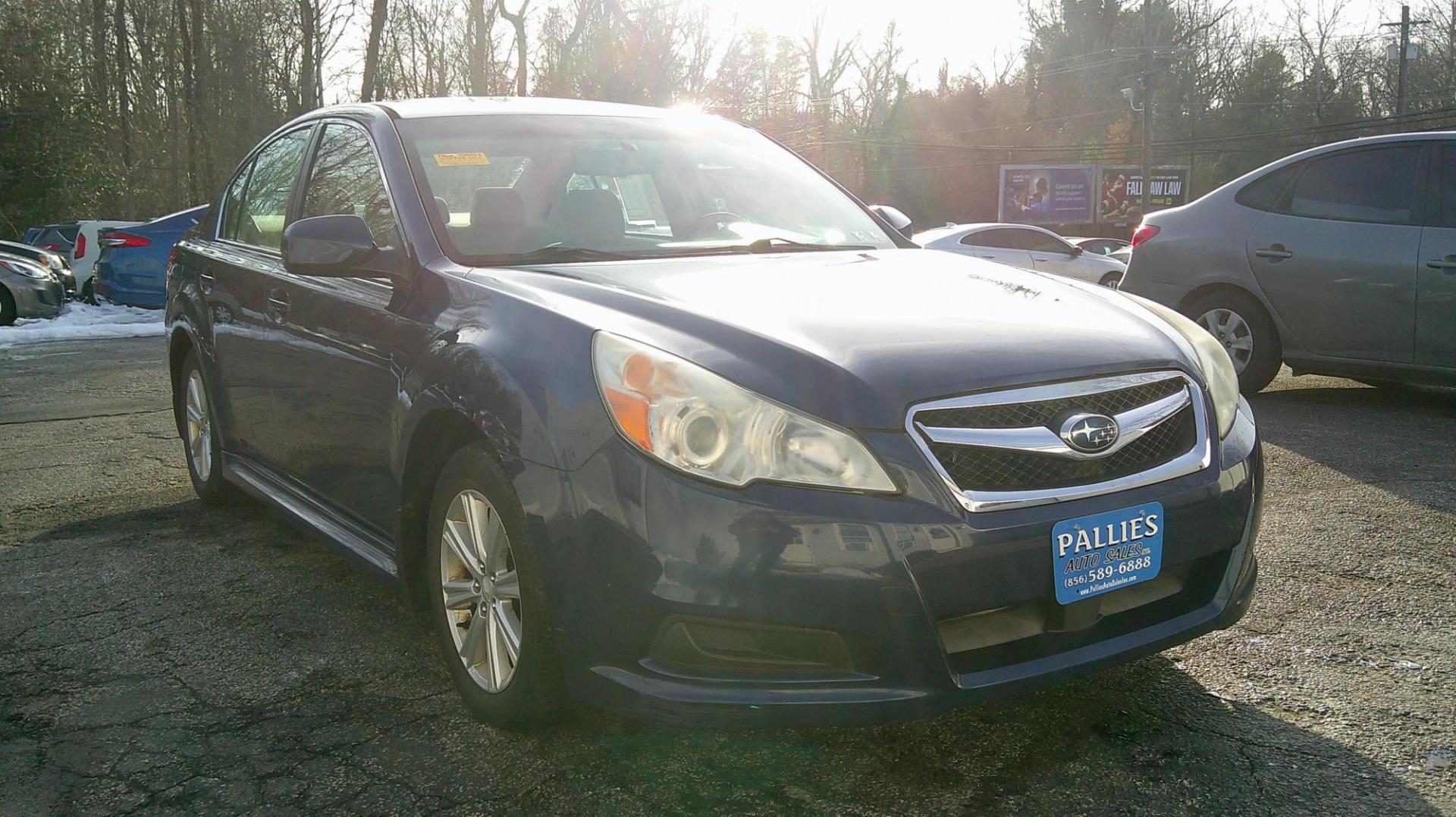 2010 BLUE Subaru Legacy 2.5i Premium (4S3BMBC6XA3) with an 2.5L H4 SOHC 16V engine, Continuously Variable Transmisson transmission, located at 540a Delsea Drive, Sewell, NJ, 08080, (987) 867-5309, 39.752560, -75.111206 - Photo#8