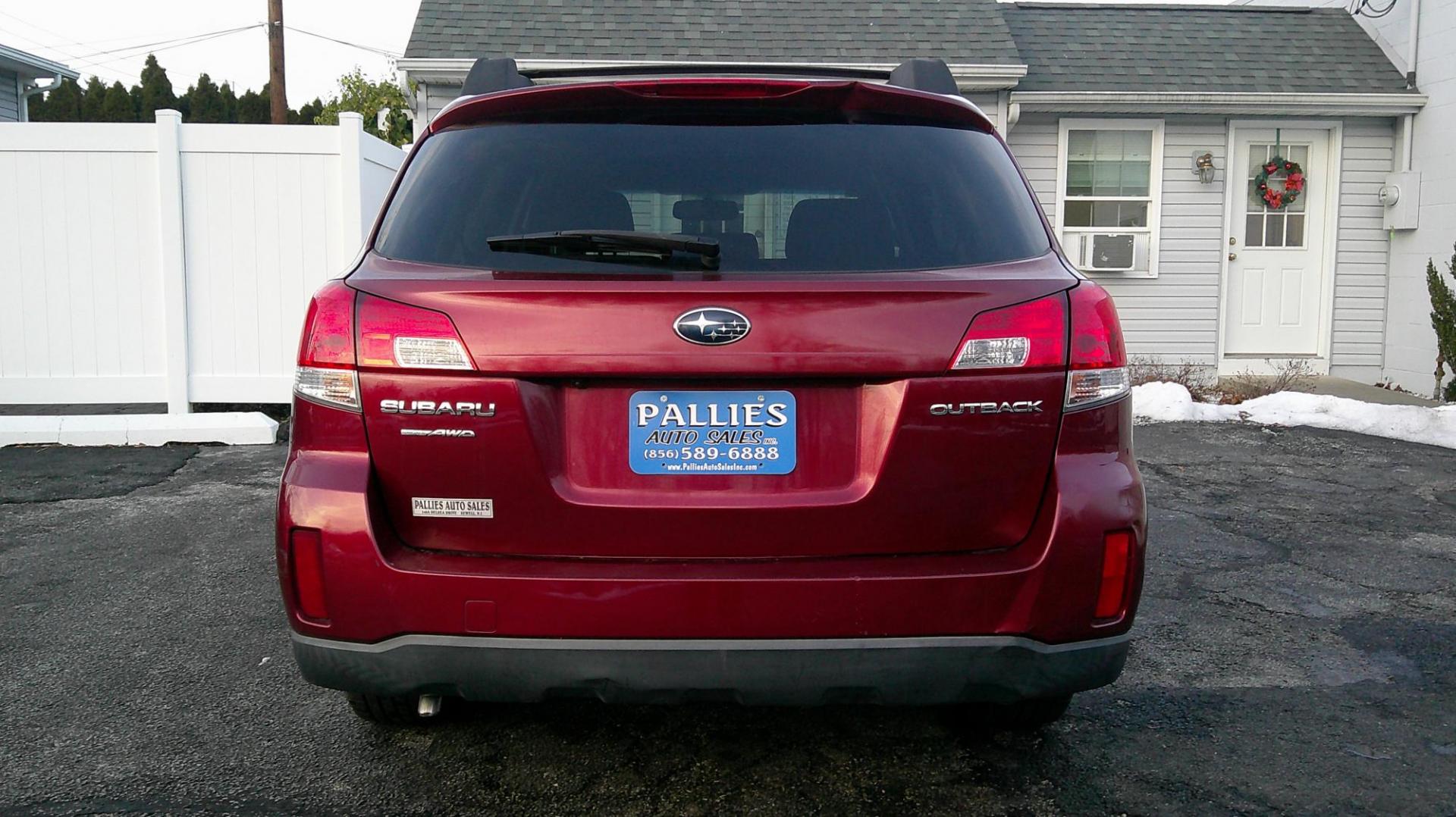 2012 RED Subaru Outback 2.5i Premium (4S4BRBGC2C3) with an 2.5L H4 DOHC 16V engine, located at 540a Delsea Drive, Sewell, NJ, 08080, (987) 867-5309, 39.752560, -75.111206 - Photo#3