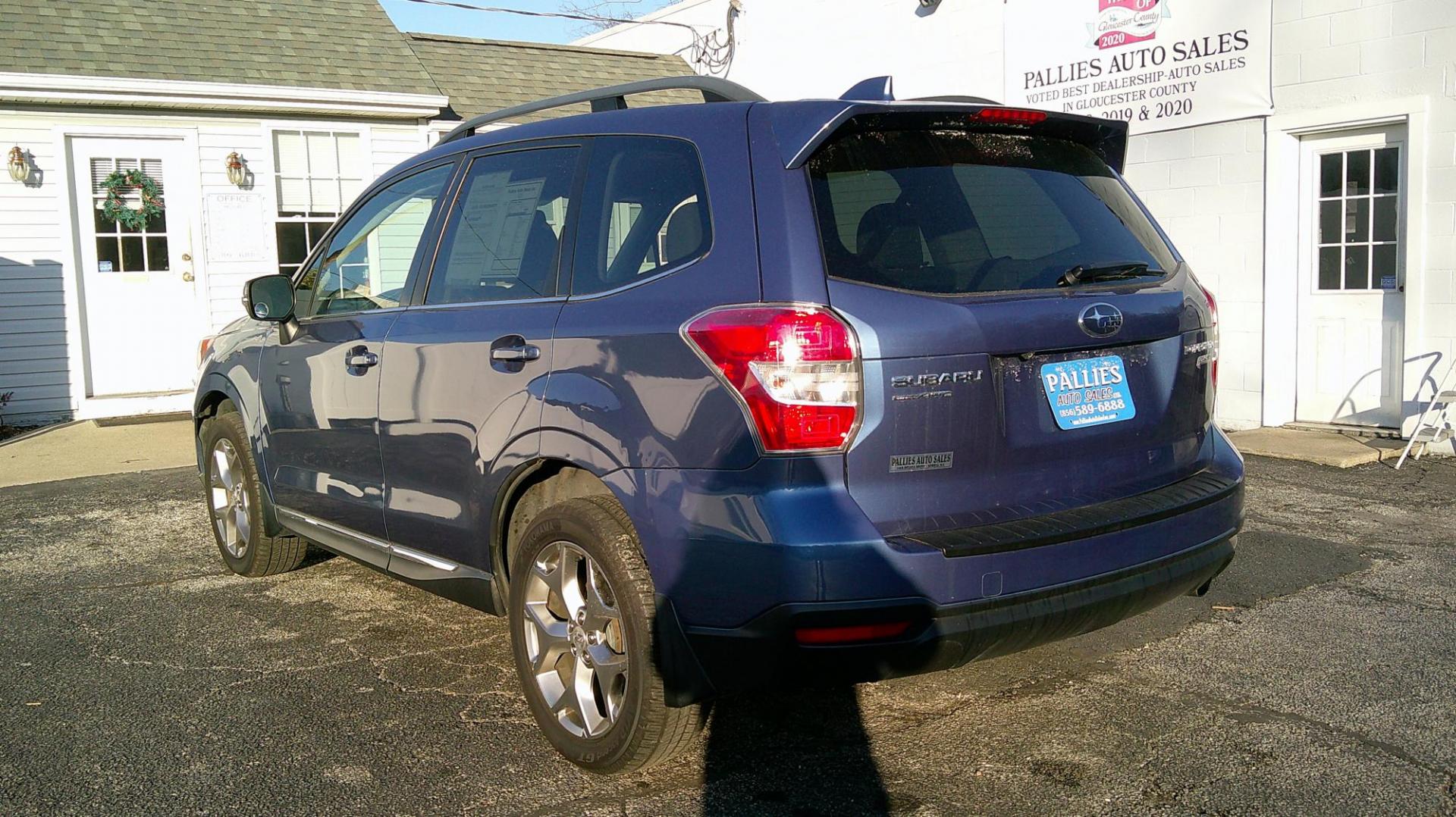 2016 BLUE Subaru Forester 2.5i Touring (JF2SJAVC5GH) with an 2.5L H4 SOHC 16V engine, CVT transmission, located at 540a Delsea Drive, Sewell, NJ, 08080, (987) 867-5309, 39.752560, -75.111206 - Photo#2