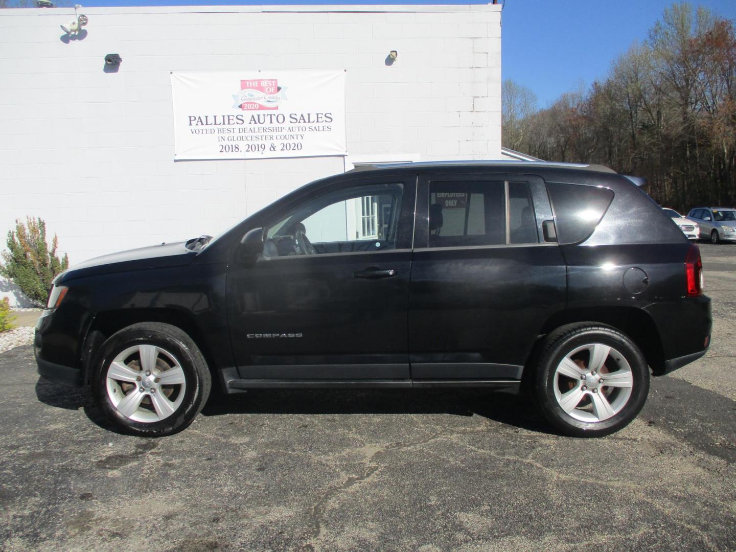 2014 BLACK Jeep Compass Sport FWD (1C4NJCBB0ED) with an 2.4L L4 DOHC 16V engine, located at 540a Delsea Drive, Sewell, NJ, 08080, (987) 867-5309, 39.752560, -75.111206 - Photo#1