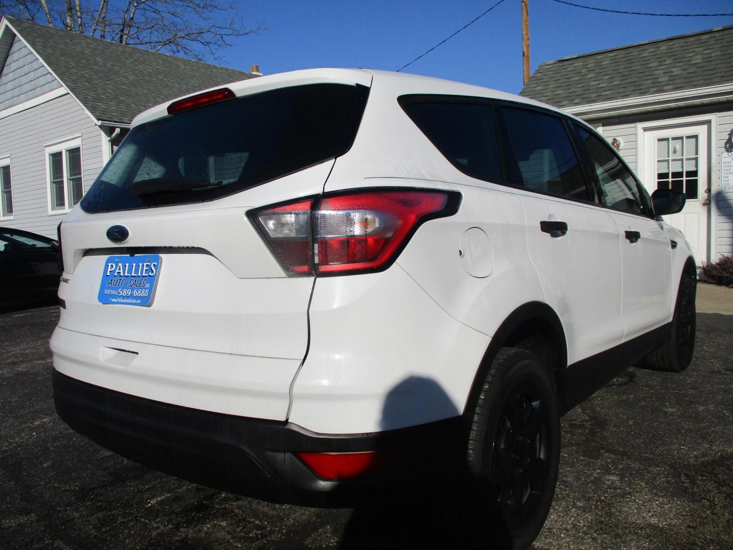 2018 WHITE Ford Escape S FWD (1FMCU0F73JU) with an 2.5L L4 DOHC 16V engine, 6A transmission, located at 540a Delsea Drive, Sewell, NJ, 08080, (987) 867-5309, 39.752560, -75.111206 - Photo#5