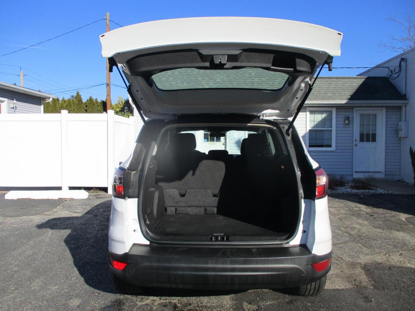 2018 WHITE Ford Escape S FWD (1FMCU0F73JU) with an 2.5L L4 DOHC 16V engine, 6A transmission, located at 540a Delsea Drive, Sewell, NJ, 08080, (987) 867-5309, 39.752560, -75.111206 - Photo#24