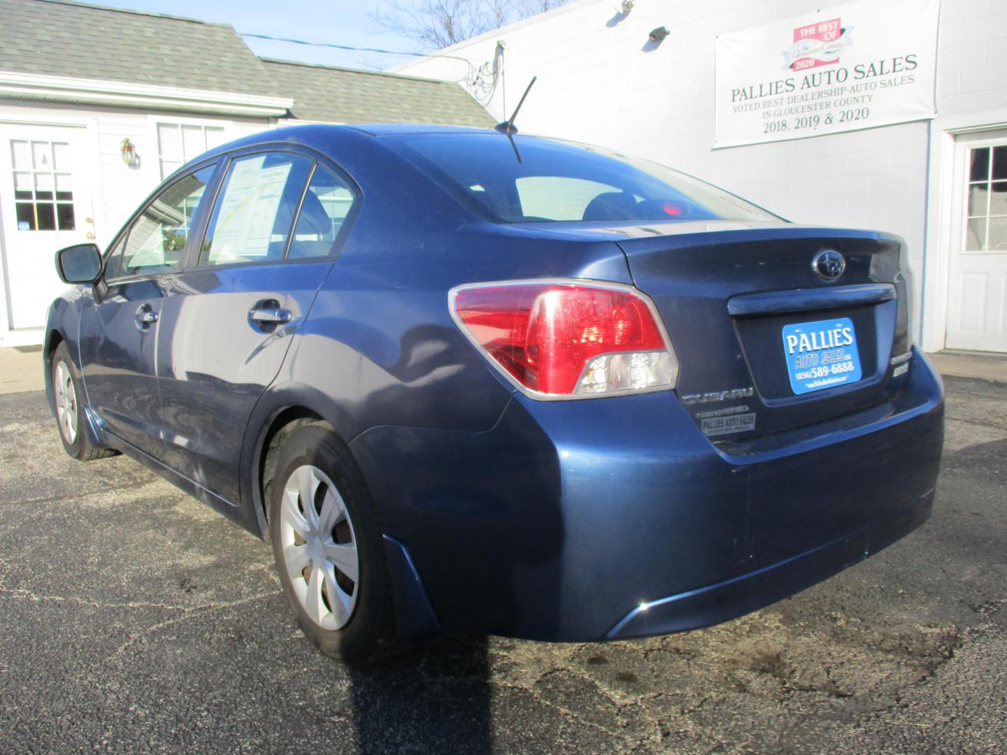 2013 BLUE Subaru Impreza Base 4-Door (JF1GJAA62DH) with an 2.0L H4 DOHC 16V engine, Continuously Variable Transmission transmission, located at 540a Delsea Drive, Sewell, NJ, 08080, (987) 867-5309, 39.752560, -75.111206 - Photo#1