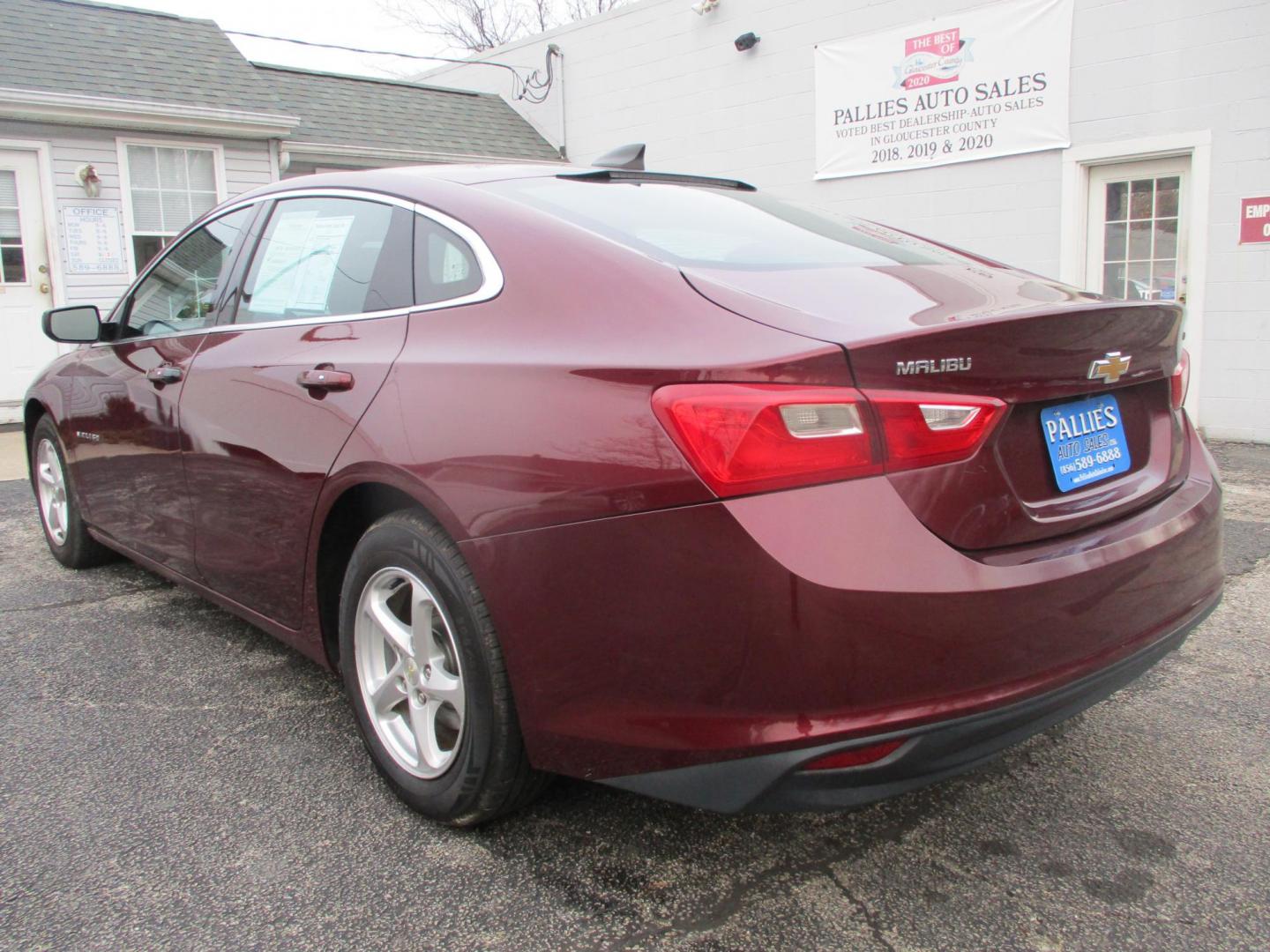 2016 RED Chevrolet Malibu LS (1G1ZB5ST0GF) with an 1.5L L4 DOHC 16V engine, 6A transmission, located at 540a Delsea Drive, Sewell, NJ, 08080, (987) 867-5309, 39.752560, -75.111206 - Photo#2