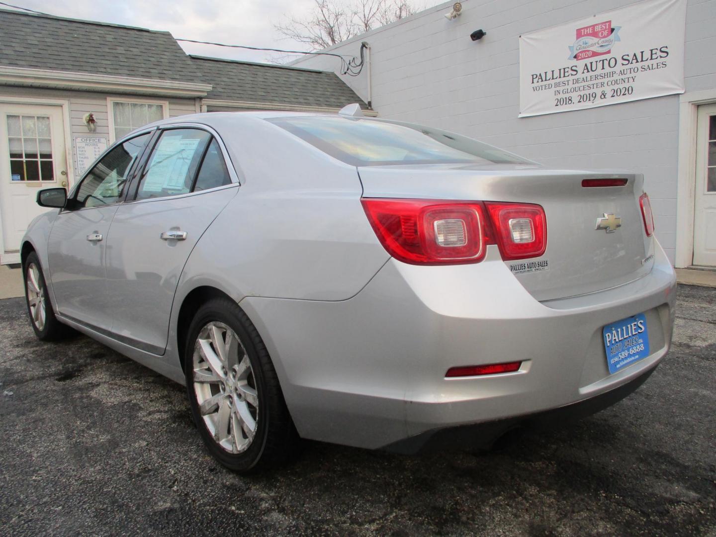 2013 SILVER Chevrolet Malibu LTZ (1G11H5SA7DF) with an 2.5L L4 DOHC 16V engine, 6-Speed Automatic transmission, located at 540a Delsea Drive, Sewell, NJ, 08080, (987) 867-5309, 39.752560, -75.111206 - Photo#2