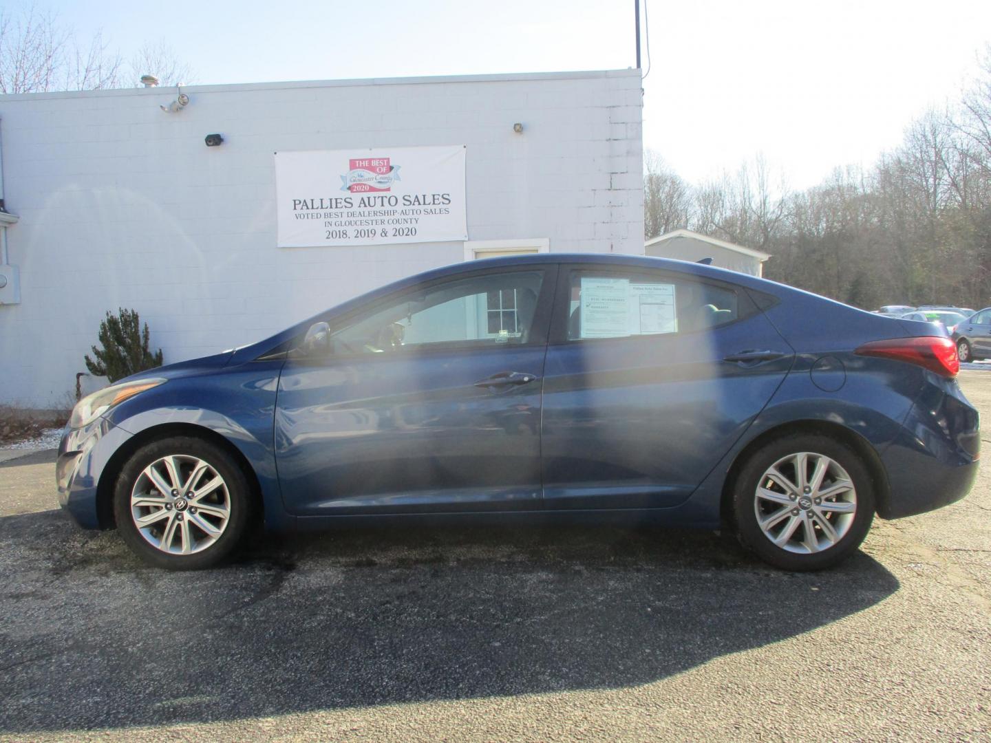 2016 BLUE Hyundai Elantra Limited (5NPDH4AE7GH) with an 1.8L L4 DOHC 16V engine, 6-Speed Automatic transmission, located at 540a Delsea Drive, Sewell, NJ, 08080, (987) 867-5309, 39.752560, -75.111206 - Photo#1