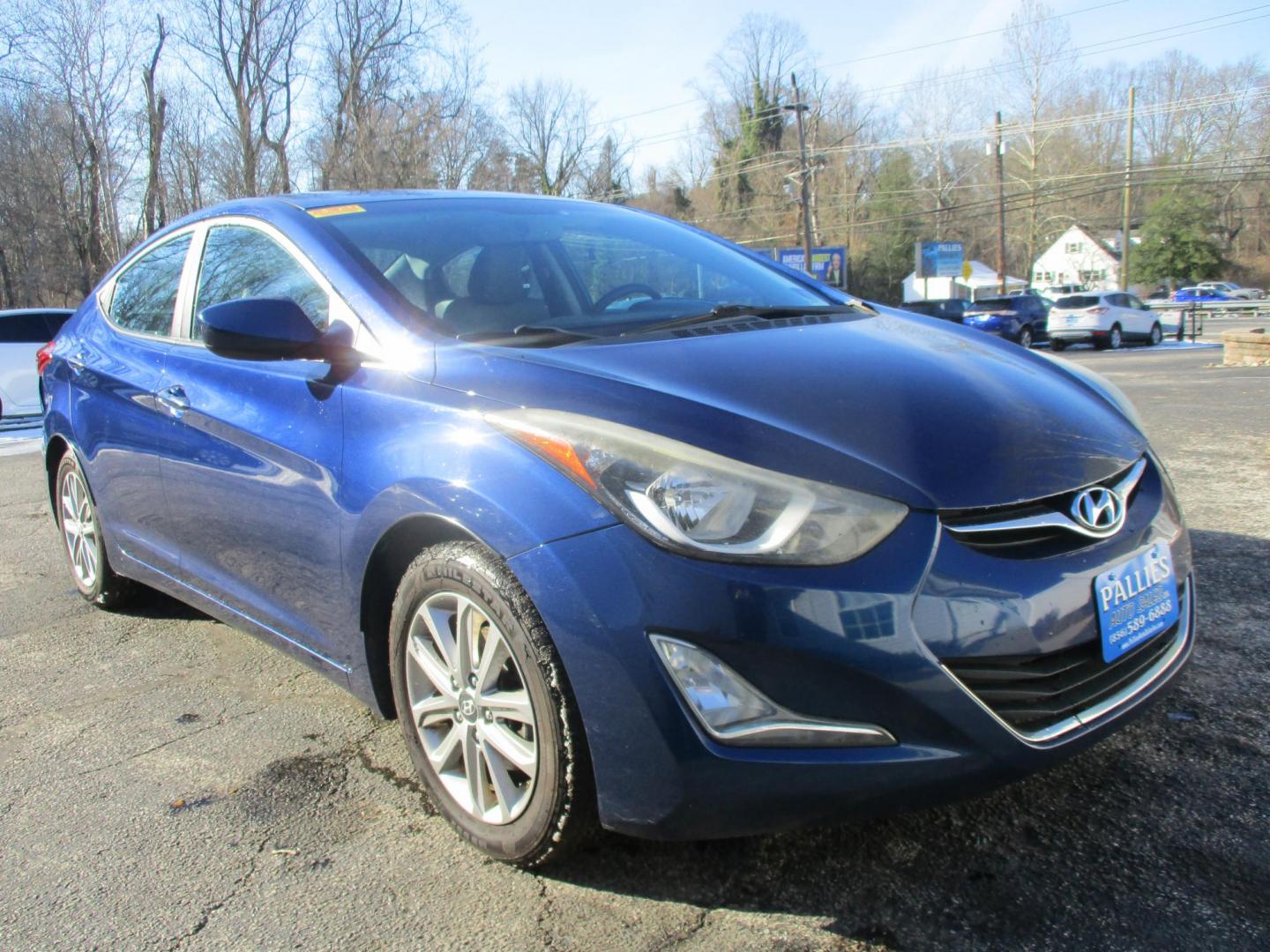 2016 BLUE Hyundai Elantra Limited (5NPDH4AE7GH) with an 1.8L L4 DOHC 16V engine, 6-Speed Automatic transmission, located at 540a Delsea Drive, Sewell, NJ, 08080, (987) 867-5309, 39.752560, -75.111206 - Photo#7
