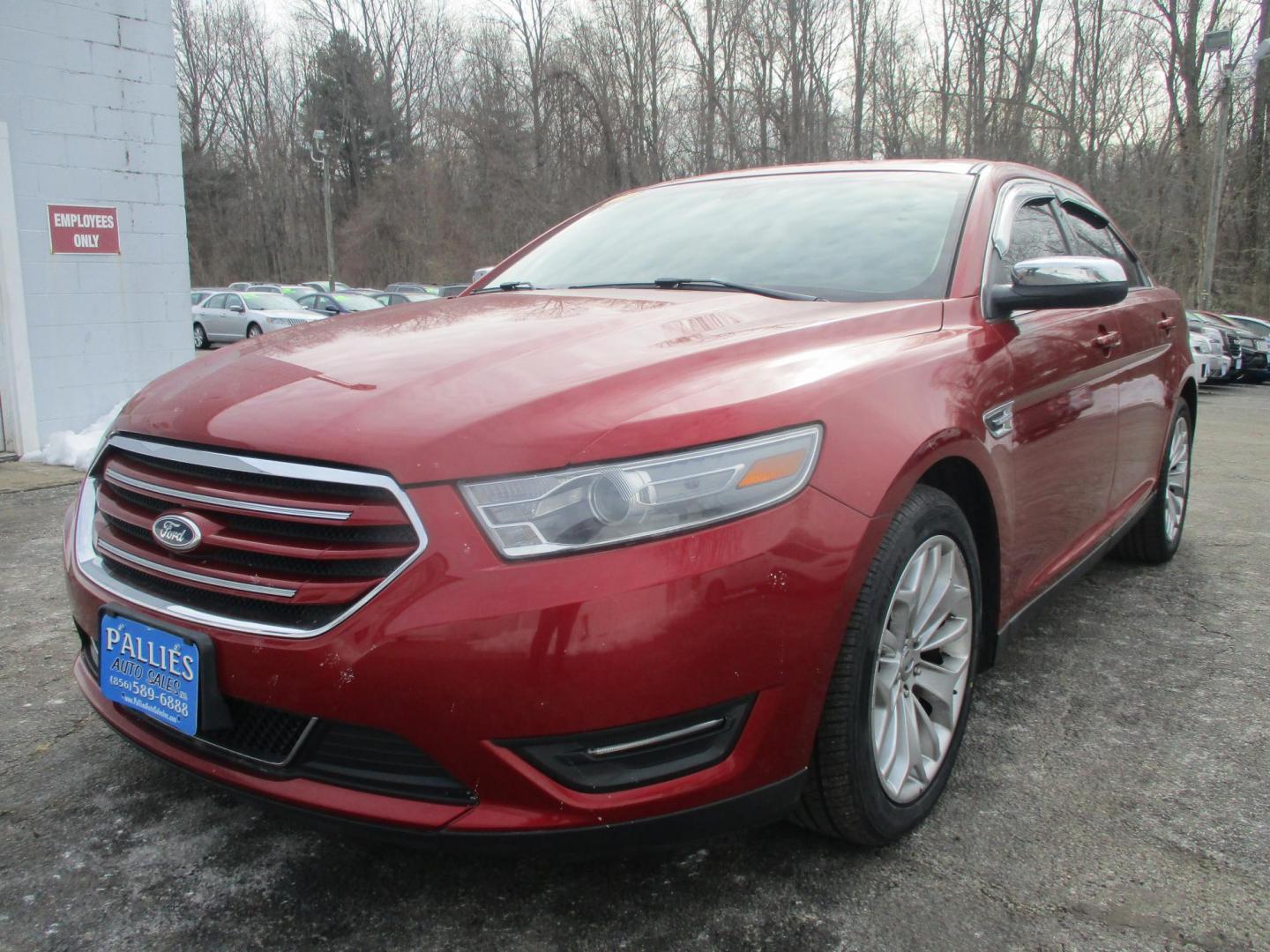2013 RED Ford Taurus Limited FWD (1FAHP2F81DG) with an 3.5L V6 DOHC 24V engine, 6-Speed Automatic transmission, located at 540a Delsea Drive, Sewell, NJ, 08080, (987) 867-5309, 39.752560, -75.111206 - Photo#0