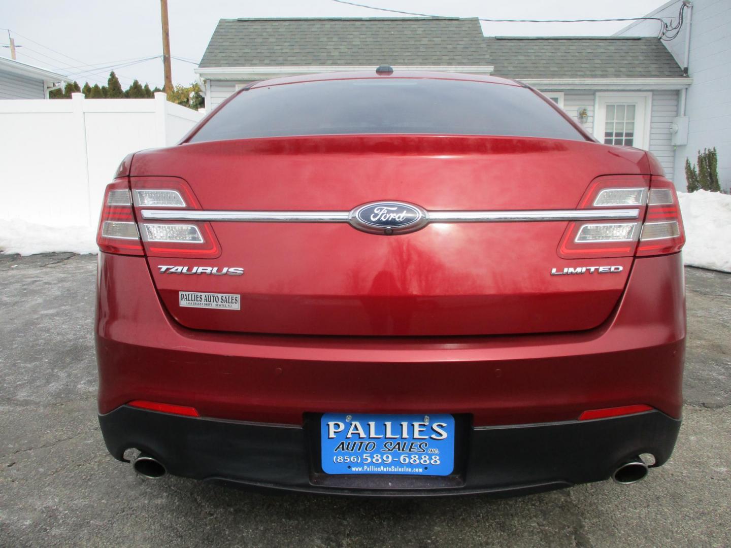 2013 RED Ford Taurus Limited FWD (1FAHP2F81DG) with an 3.5L V6 DOHC 24V engine, 6-Speed Automatic transmission, located at 540a Delsea Drive, Sewell, NJ, 08080, (987) 867-5309, 39.752560, -75.111206 - Photo#3