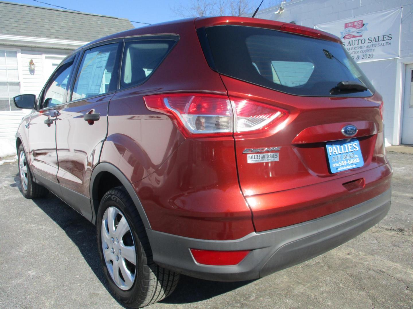 2016 RED Ford Escape S FWD (1FMCU0F73GU) with an 2.5L L4 DOHC 16V engine, 6-Speed Automatic transmission, located at 540a Delsea Drive, Sewell, NJ, 08080, (987) 867-5309, 39.752560, -75.111206 - Photo#2