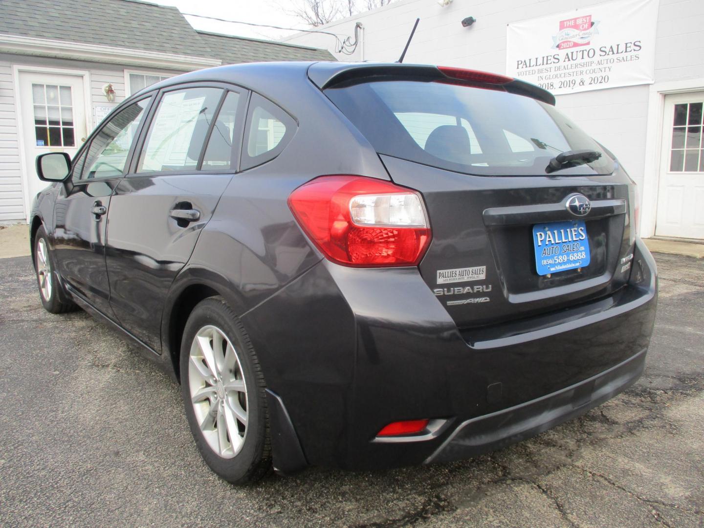 2012 GRAY Subaru Impreza Premium 5-Door w/All Weather Package (JF1GPAC68CH) with an 2.0L H4 DOHC 16V engine, Continuously Variable Transmission transmission, located at 540a Delsea Drive, Sewell, NJ, 08080, (987) 867-5309, 39.752560, -75.111206 - Photo#2