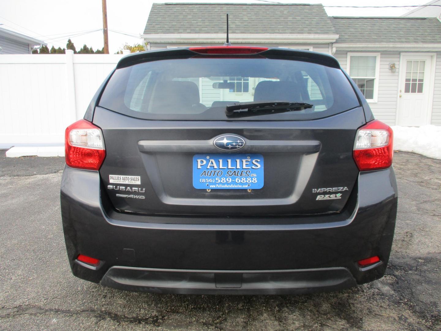 2012 GRAY Subaru Impreza Premium 5-Door w/All Weather Package (JF1GPAC68CH) with an 2.0L H4 DOHC 16V engine, Continuously Variable Transmission transmission, located at 540a Delsea Drive, Sewell, NJ, 08080, (987) 867-5309, 39.752560, -75.111206 - Photo#3