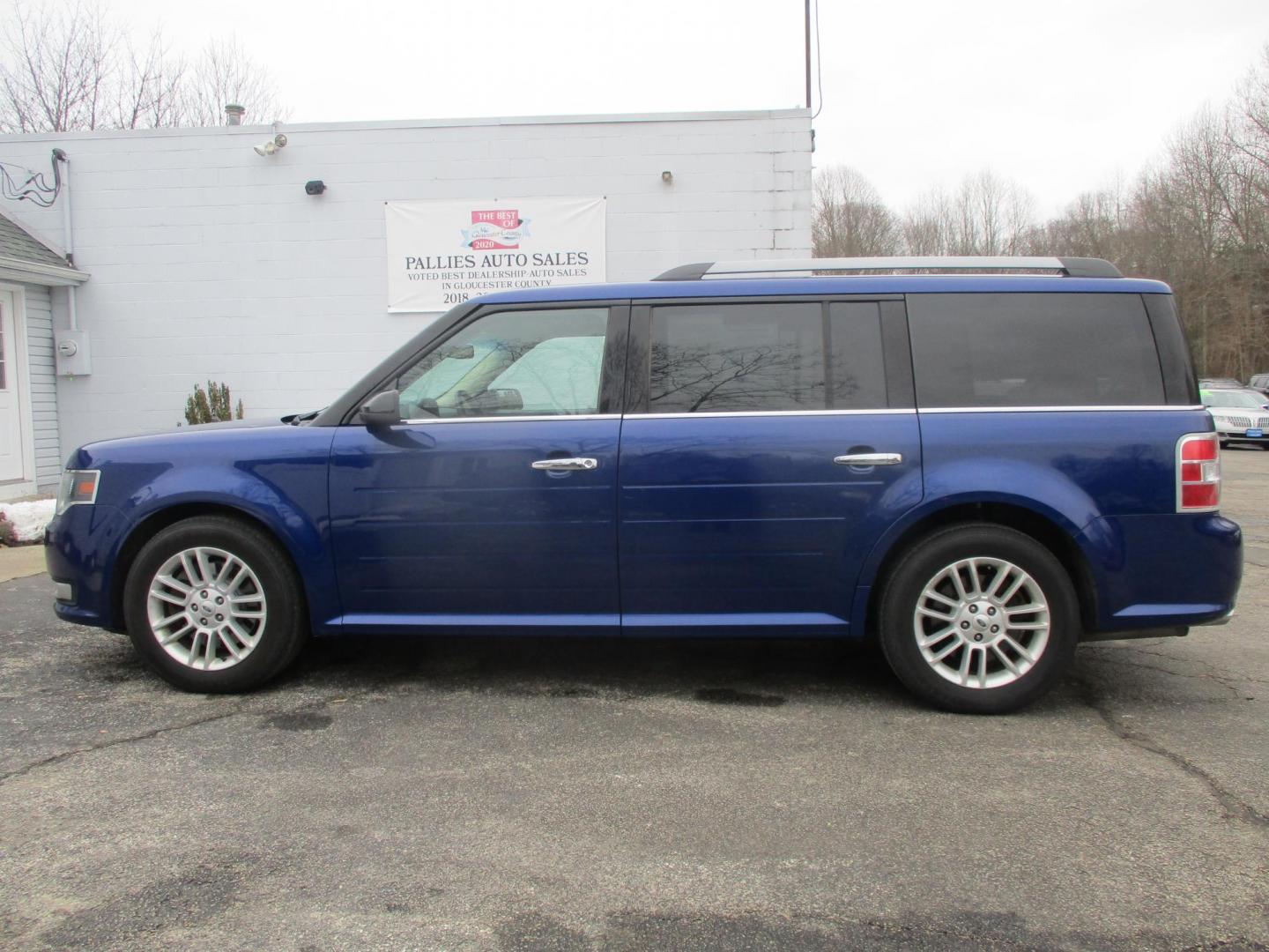 2015 BLUE Ford Flex SEL AWD (2FMHK6C89FB) with an 3.5L V6 DOHC 24V engine, 6A transmission, located at 540a Delsea Drive, Sewell, NJ, 08080, (987) 867-5309, 39.752560, -75.111206 - Photo#1