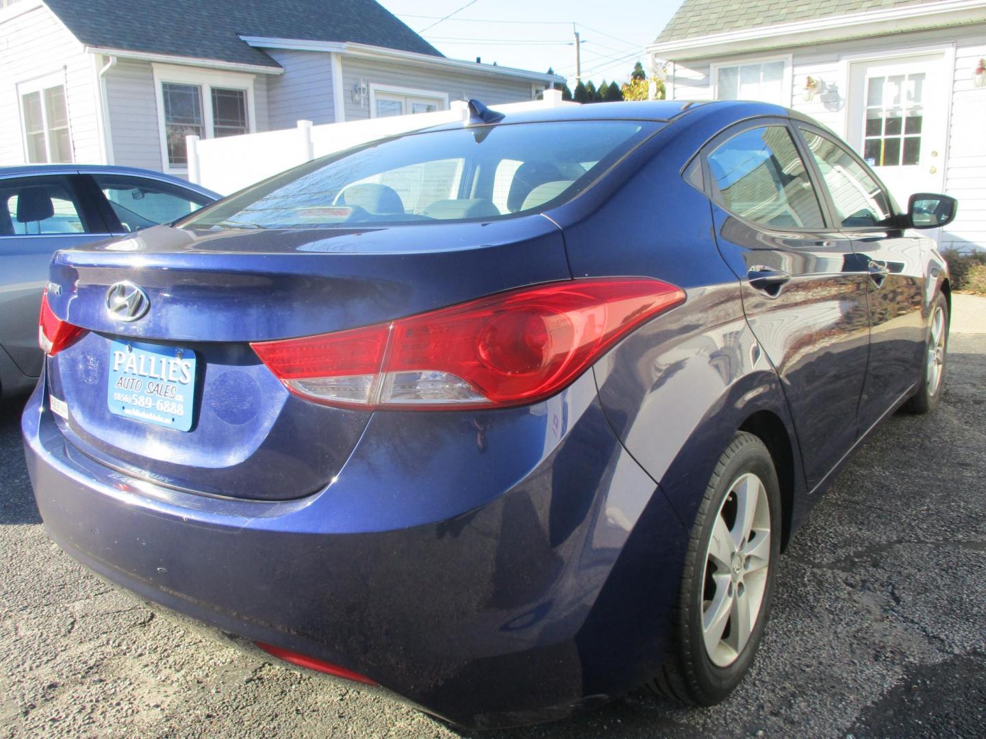 2013 BLUE Hyundai Elantra Limited (5NPDH4AE9DH) with an 1.8L L4 DOHC 16V engine, 6-Speed Automatic transmission, located at 540a Delsea Drive, Sewell, NJ, 08080, (987) 867-5309, 39.752560, -75.111206- Photo#4